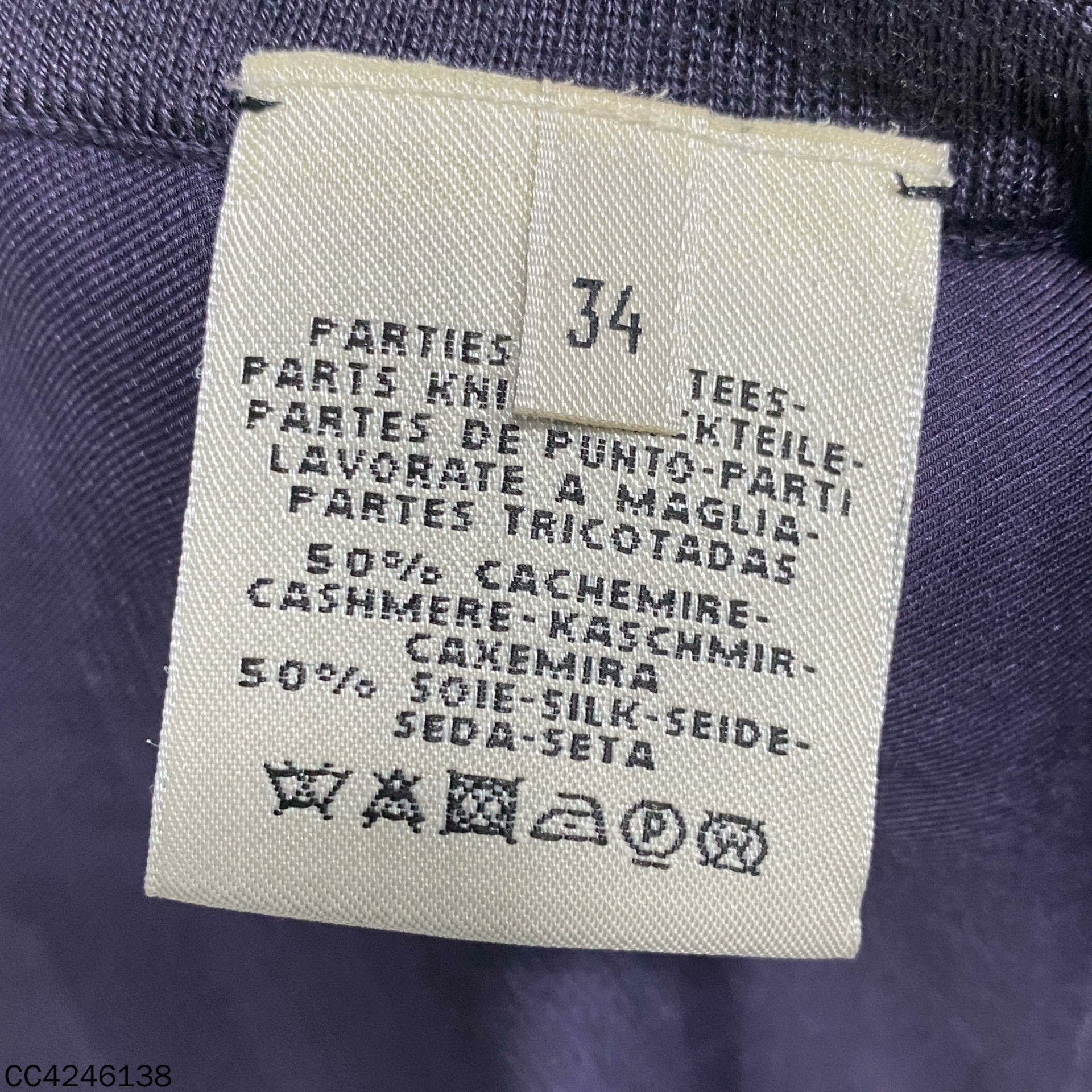 Hermes Hermes Silk Long Blue Sweater XS Women Size XS / US 0-2 / IT 36-38 - 4 Thumbnail