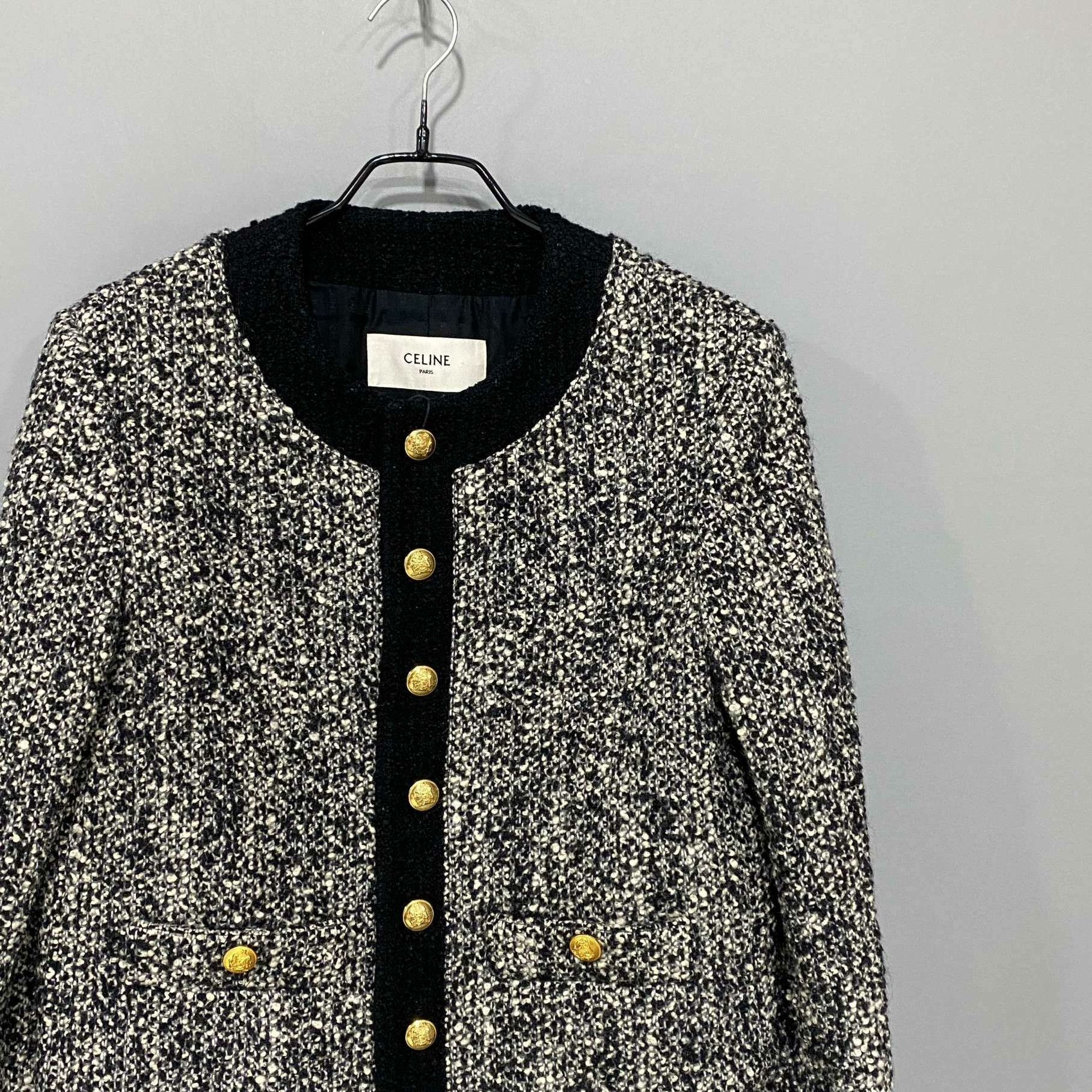 Celine Celine Wool Gold Coat S Women Size S / US 4 / IT 40 - 2 Thumbnail