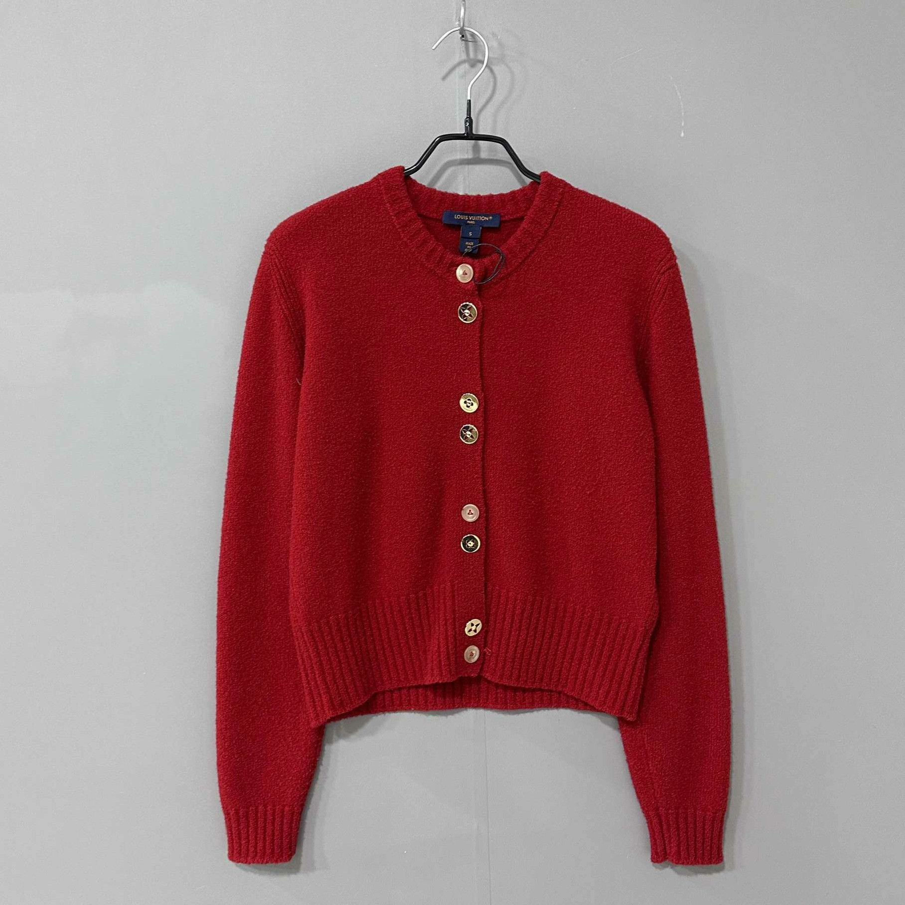 Louis Vuitton Louis Vuitton Knit Red Sweater S Women Size S / US 4 / IT 40 - 2 Thumbnail