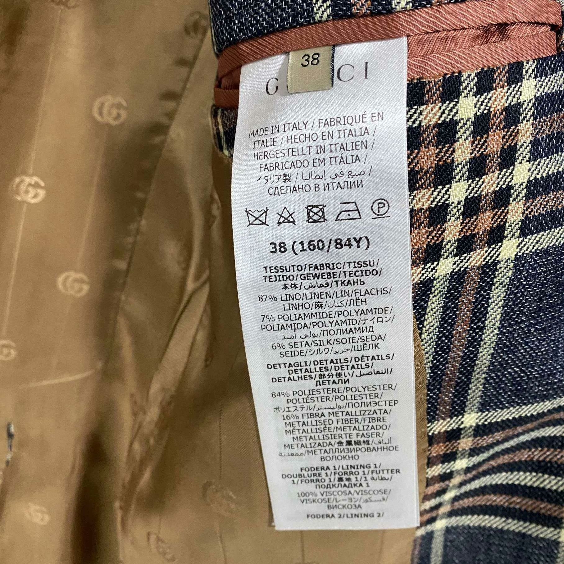 Gucci Gucci Formal Plaid Jacket S Women Size S / US 4 / IT 40 - 4 Thumbnail