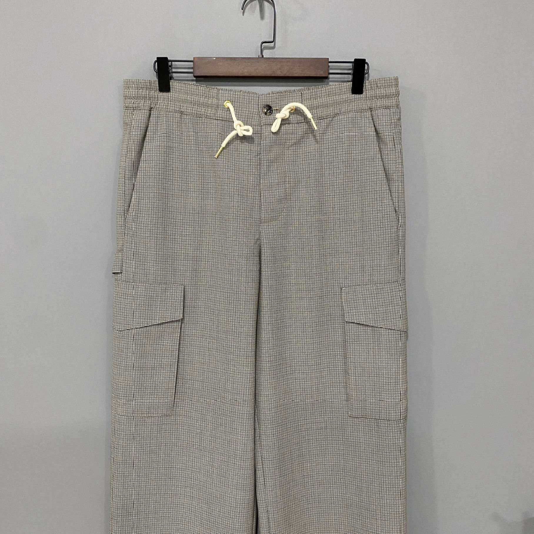 Celine Celine Plaid Beige Pants 26 Women Size 26" / US 2 / IT 38 - 2 Thumbnail