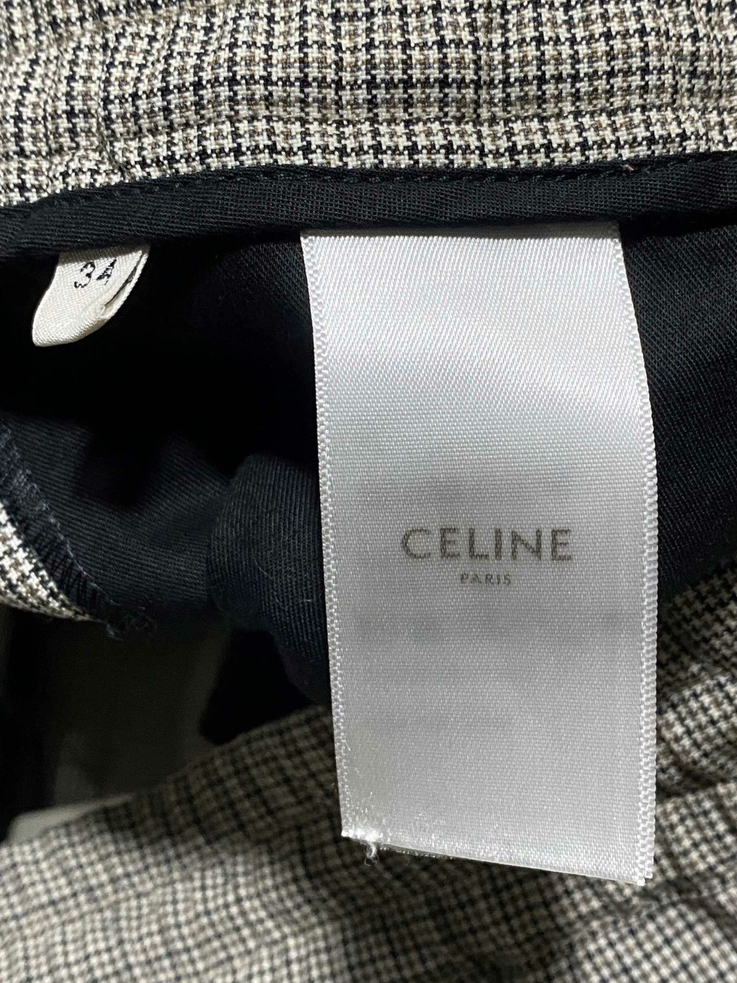Celine Celine Plaid Beige Pants 26 Women Size 26" / US 2 / IT 38 - 4 Thumbnail