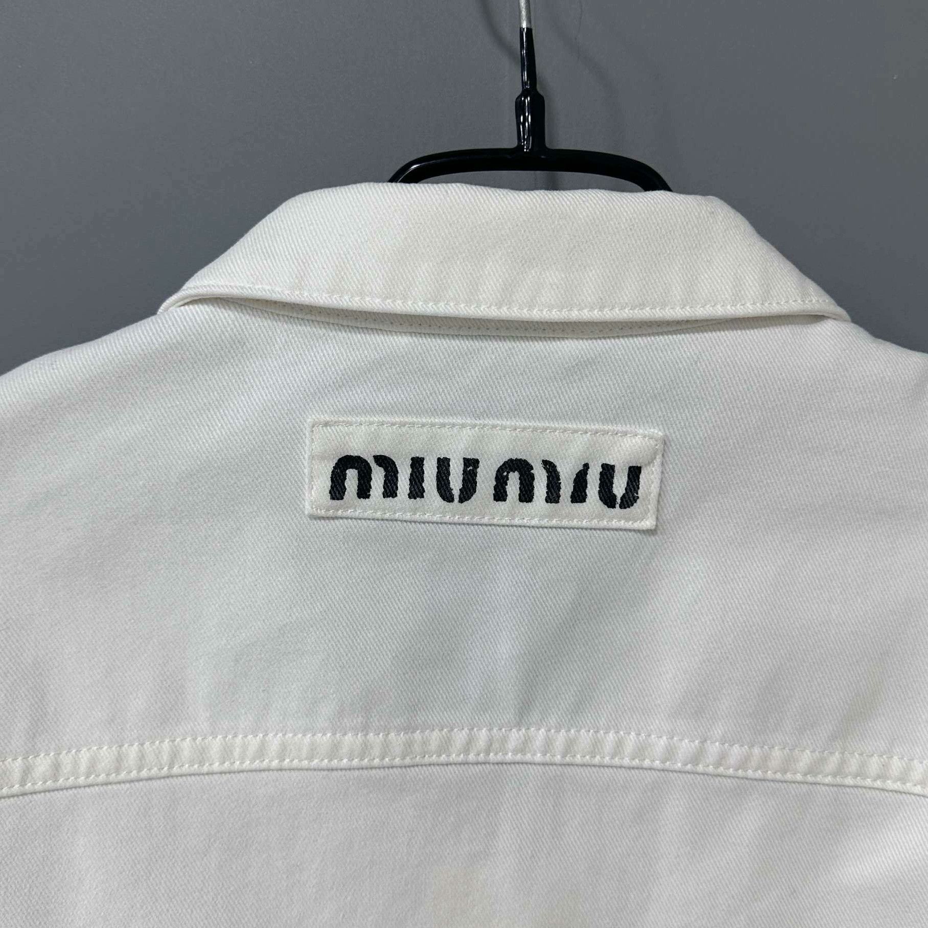 Miu Miu Miu Miu Denim Jacket S Women Size S / US 4 / IT 40 - 7 Thumbnail