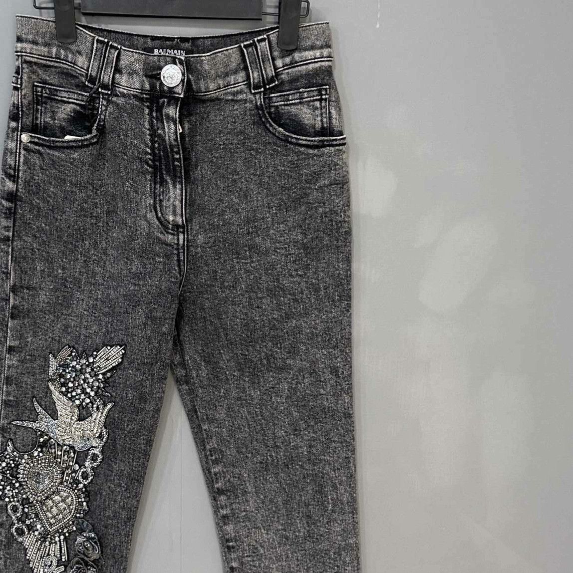 Balmain Balmain Denim Gray Denim Jeans 30 Men Size US 30 / EU 46 - 2 Thumbnail