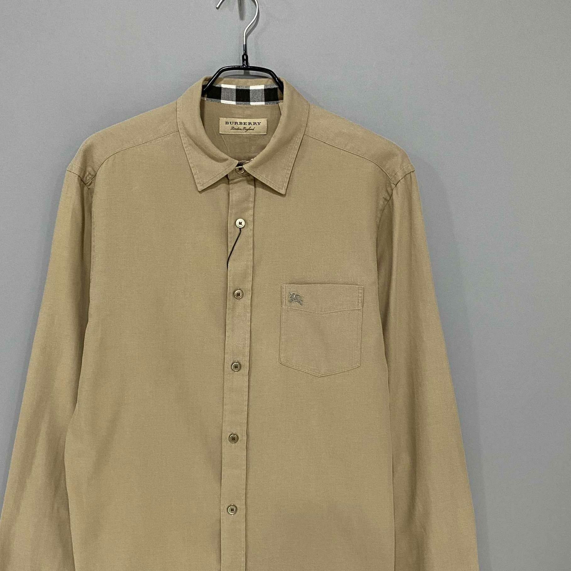 Burberry Burberry Beige Shirt m Men Size US M / EU 48-50 / 2 - 2 Thumbnail