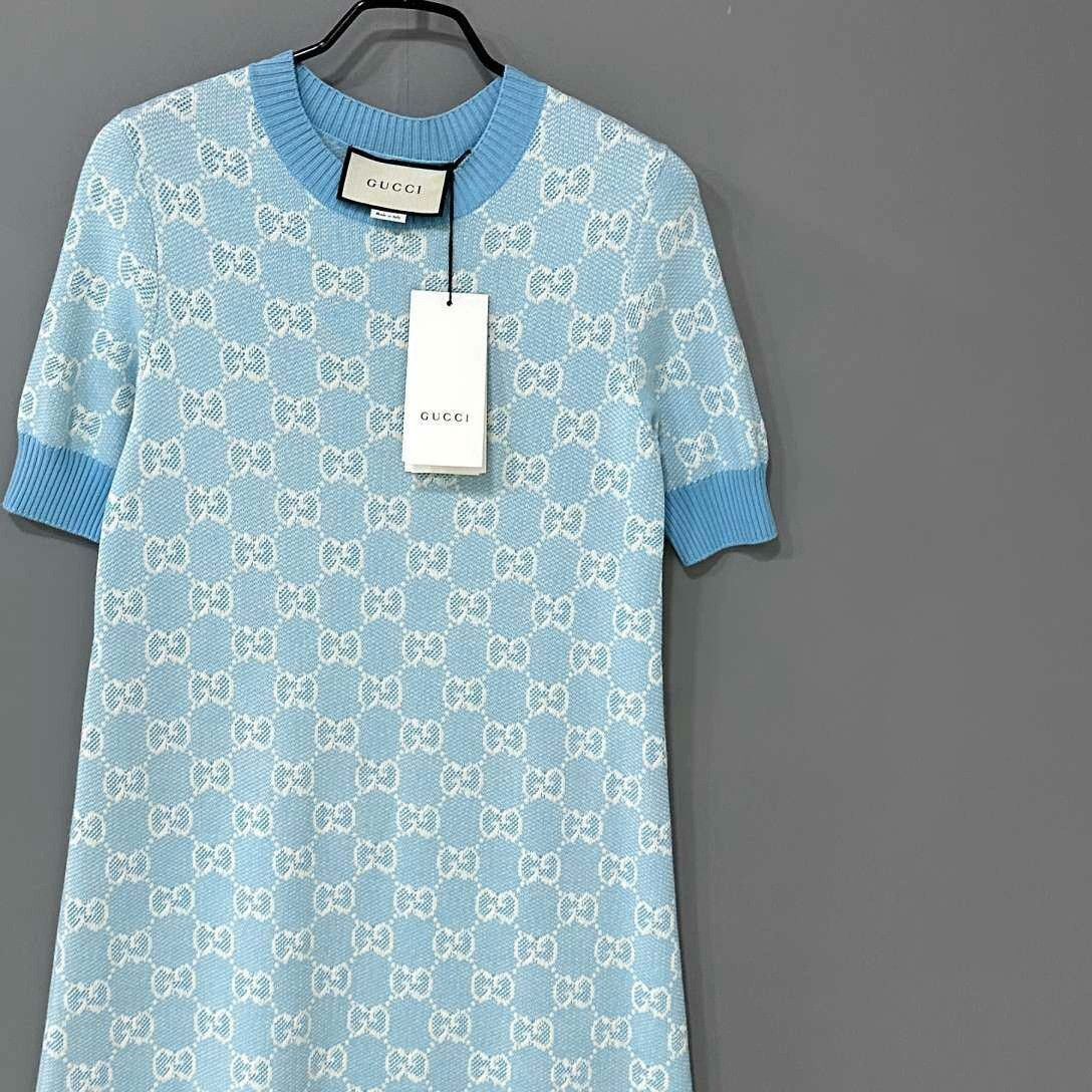 Gucci Gucci Blue T-Shirt XS Women Size XS / US 0-2 / IT 36-38 - 2 Thumbnail