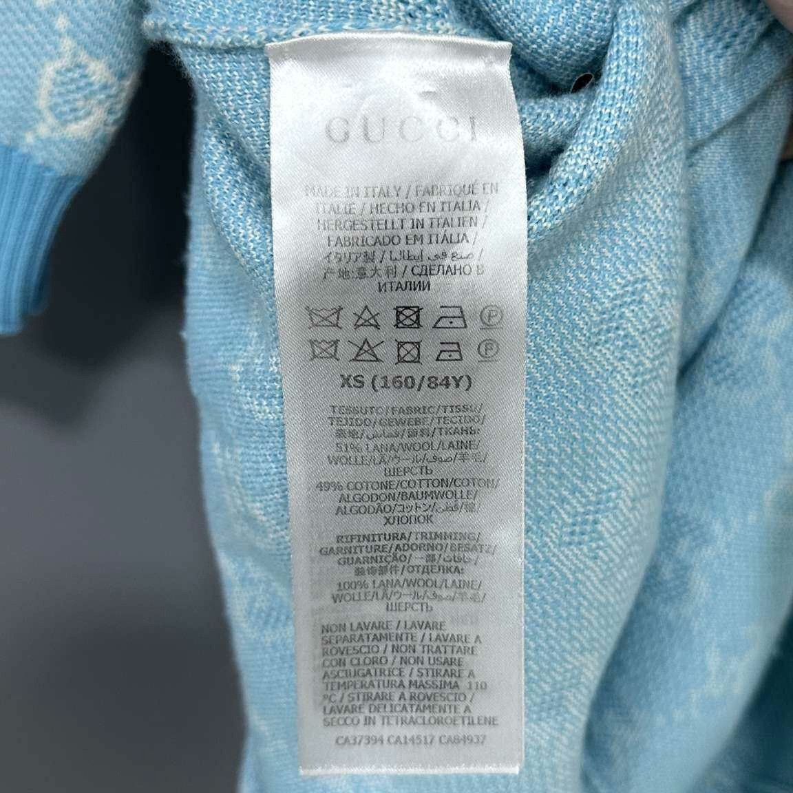 Gucci Gucci Blue T-Shirt XS Women Size XS / US 0-2 / IT 36-38 - 4 Thumbnail