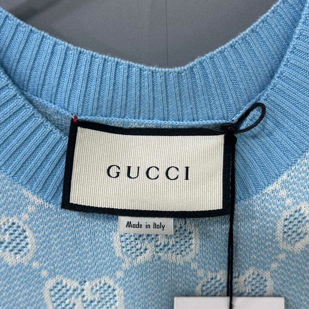 Gucci Gucci Blue T-Shirt XS Women Size XS / US 0-2 / IT 36-38 - 5 Thumbnail