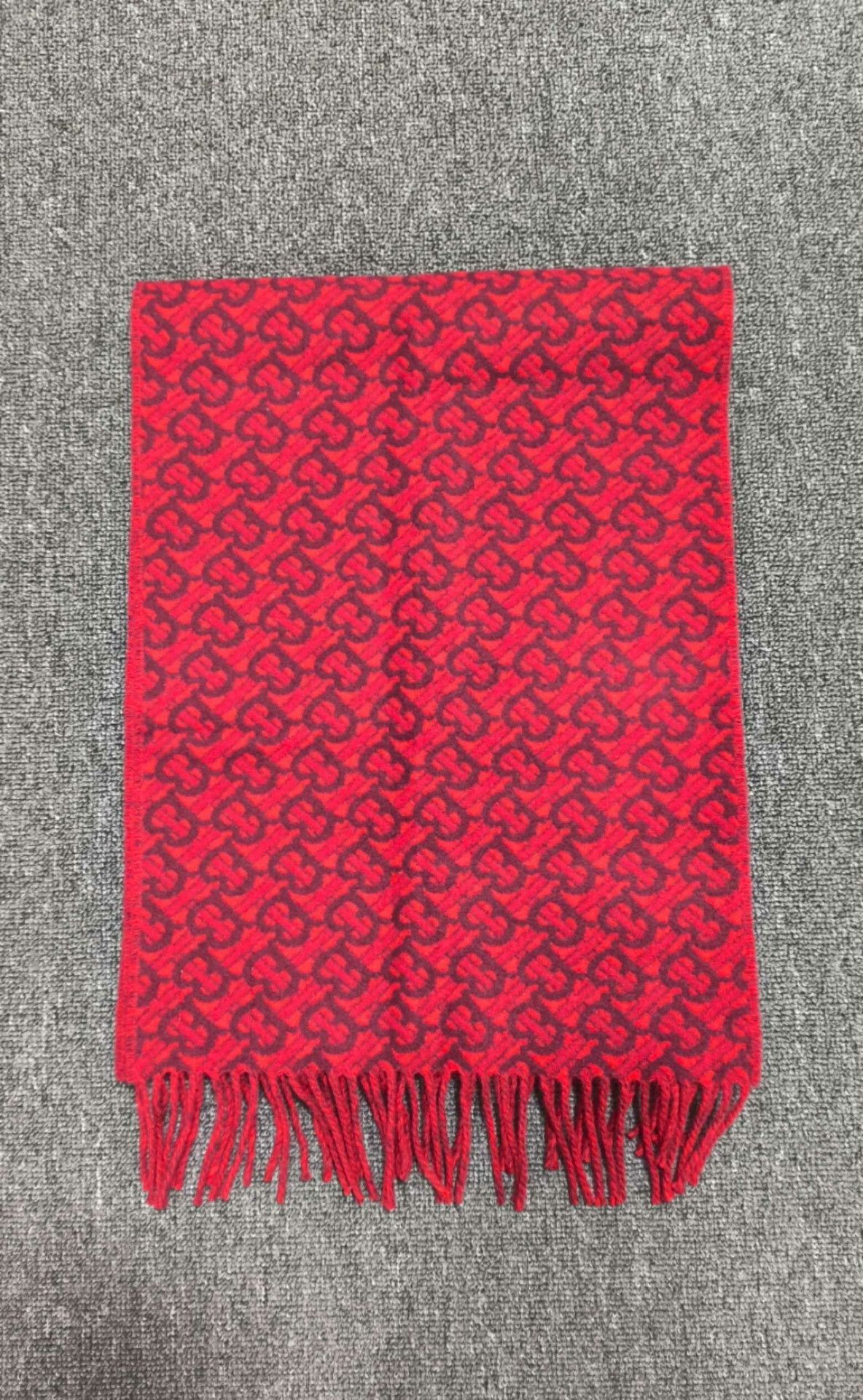 Burberry Burberry Red Scarf one size Men Size ONE SIZE - 3 Thumbnail