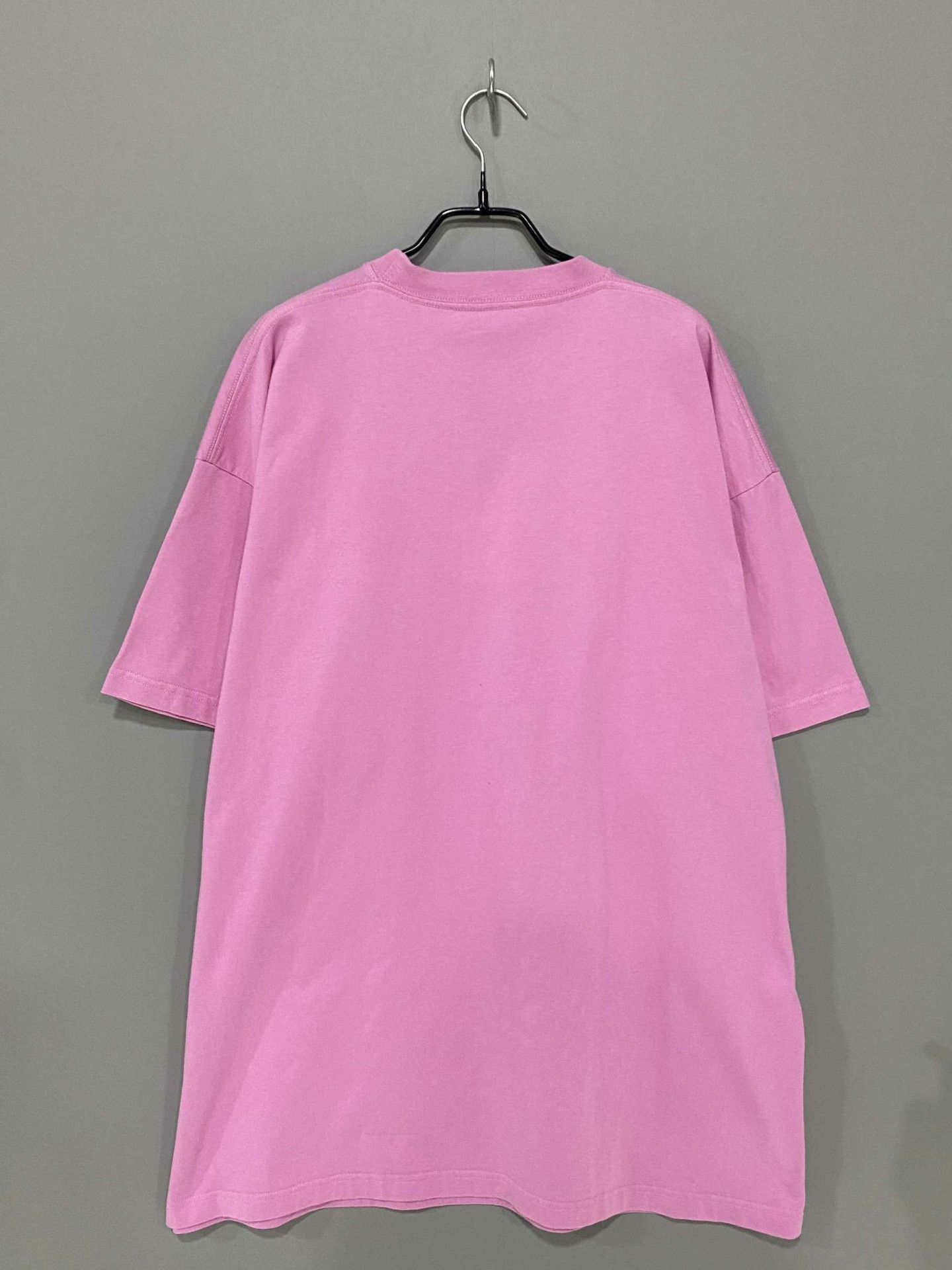 Balenciaga Balenciaga Retro Embroidered Pink T-Shirt m Men Size US M / EU 48-50 / 2 - 3 Thumbnail