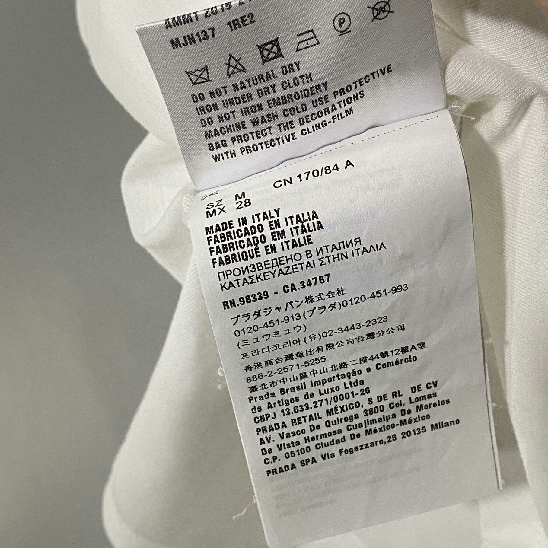 Miu Miu Miu Miu White T-Shirt M Women Size M / US 6-8 / IT 42-44 - 5 Thumbnail