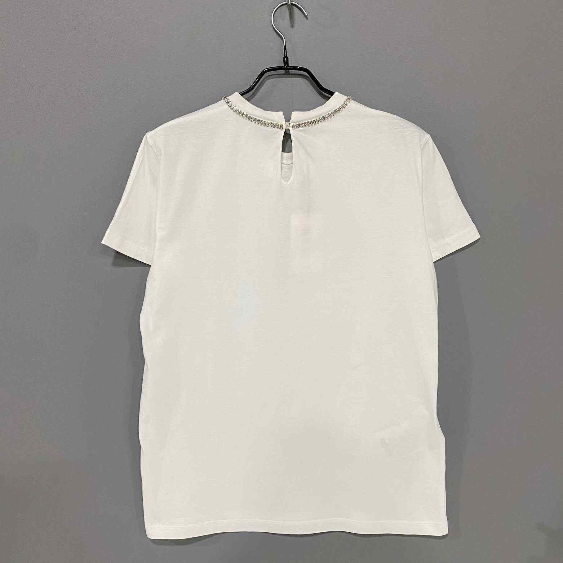 Miu Miu Miu Miu White T-Shirt M Women Size M / US 6-8 / IT 42-44 - 3 Thumbnail