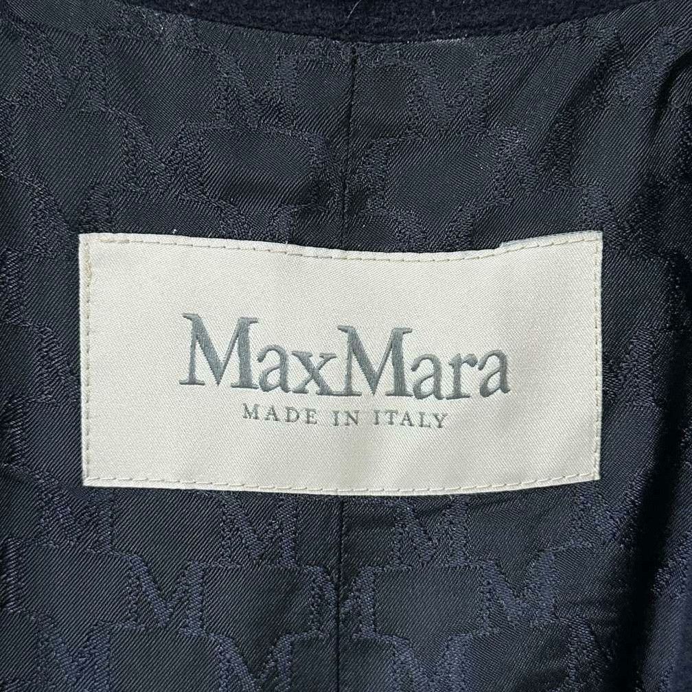 Max Mara Max Mara Long Blue Coat XS Women Size XS / US 0-2 / IT 36-38 - 4 Thumbnail