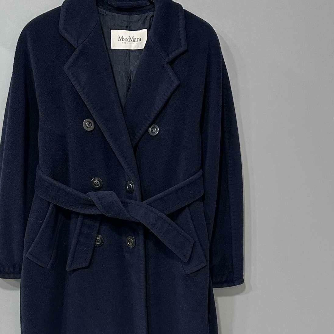 Max Mara Max Mara Long Blue Coat XS Women Size XS / US 0-2 / IT 36-38 - 2 Thumbnail