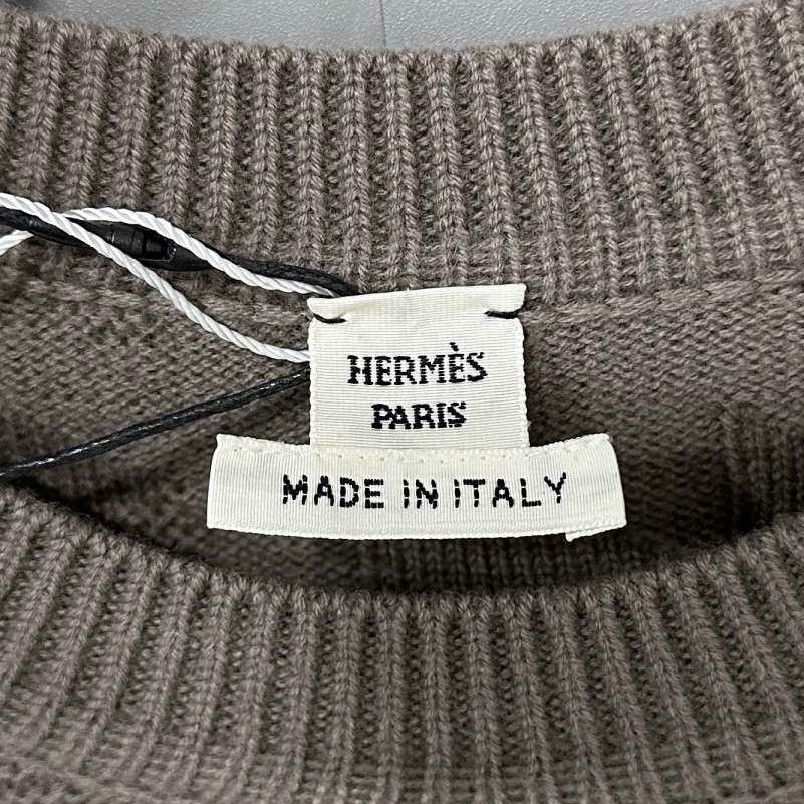 Hermes Hermes Wool Brown Sweater M Women Size M / US 6-8 / IT 42-44 - 5 Thumbnail