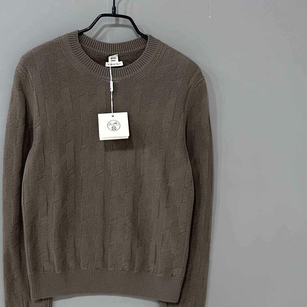 Hermes Hermes Wool Brown Sweater M Women Size M / US 6-8 / IT 42-44 - 2 Thumbnail