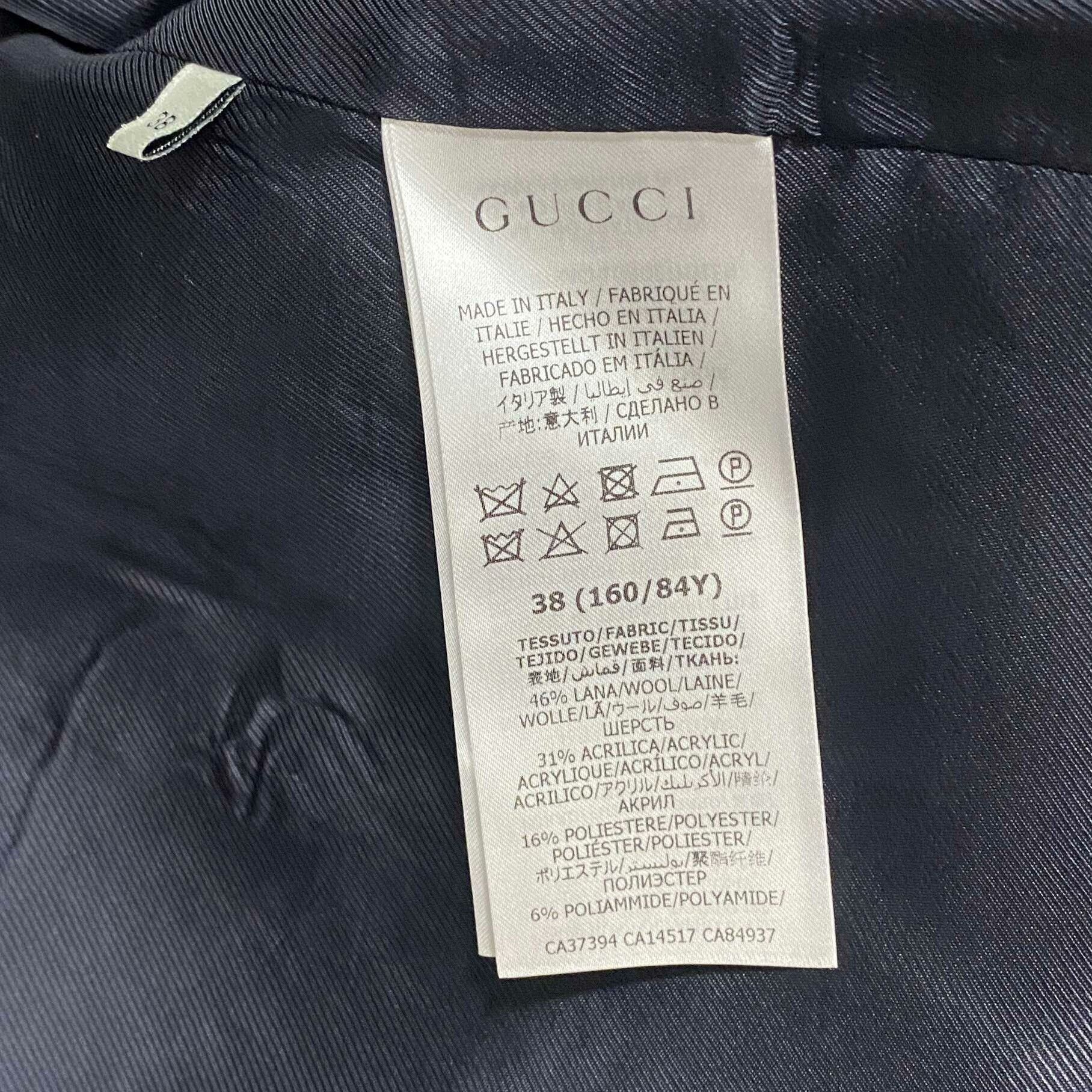 Gucci Gucci Formal Wool Gold Jacket S Women Size S / US 4 / IT 40 - 4 Thumbnail