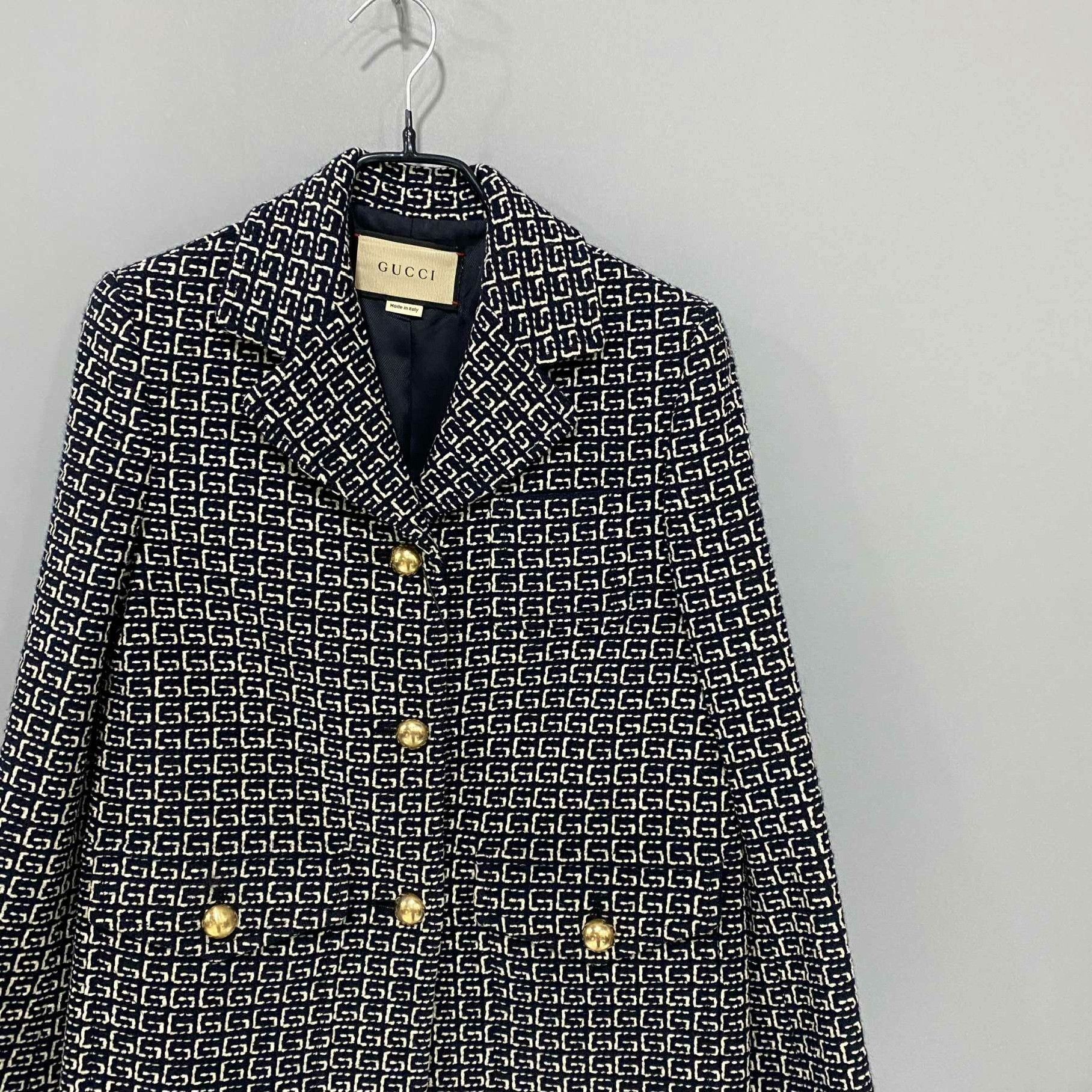 Gucci Gucci Formal Wool Gold Jacket S Women Size S / US 4 / IT 40 - 2 Thumbnail