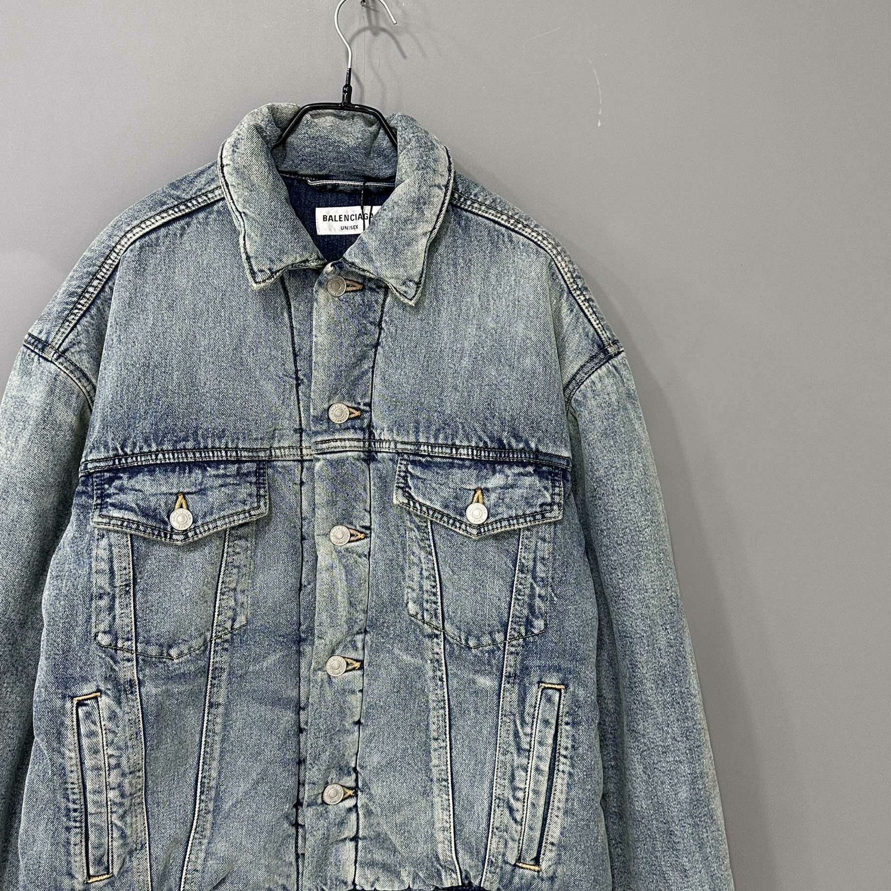 Balenciaga Balenciaga Denim Cotton Down Jacket M Women Size M / US 6-8 / IT 42-44 - 2 Thumbnail
