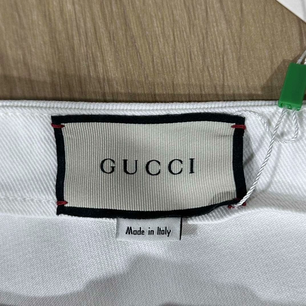 Gucci Gucci Denim Gold Skirt 38 Women Size 38" / US 16 / IT 52 - 8 Thumbnail