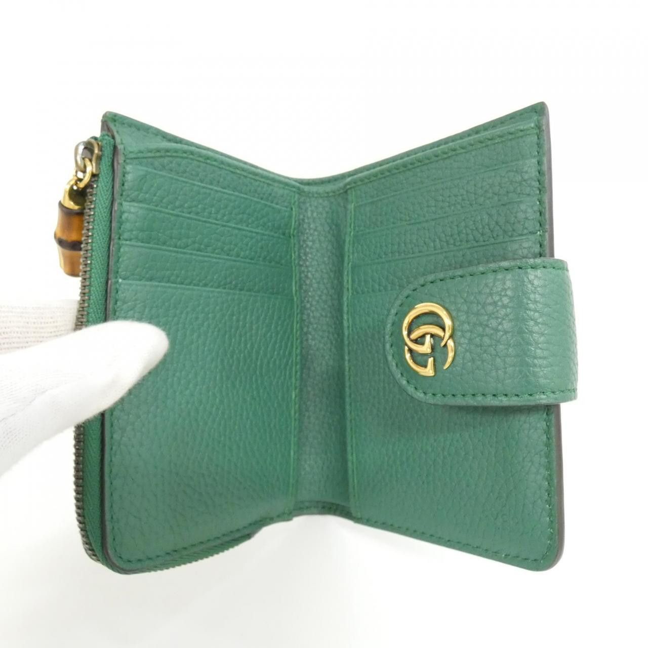 Gucci Gucci Gucci Leather Bifold Wallet Leather Short Wallet 739498AABXM DUTY FREE for USA Size ONE SIZE - 6 Thumbnail