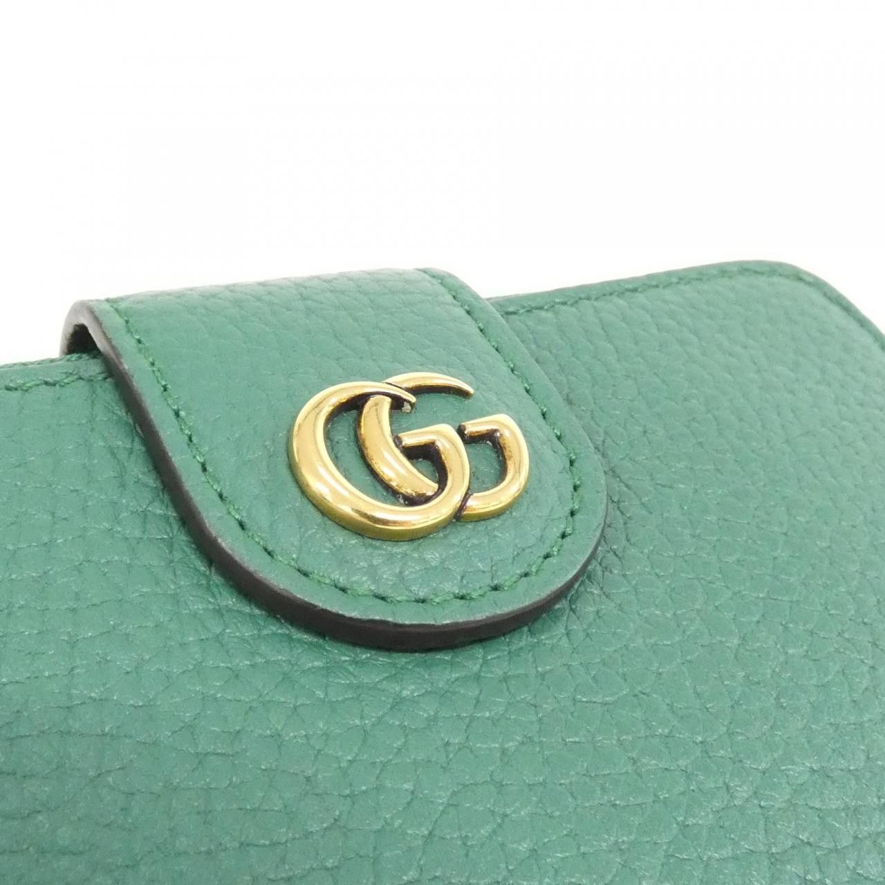 Gucci Gucci Gucci Leather Bifold Wallet Leather Short Wallet 739498AABXM DUTY FREE for USA Size ONE SIZE - 3 Thumbnail