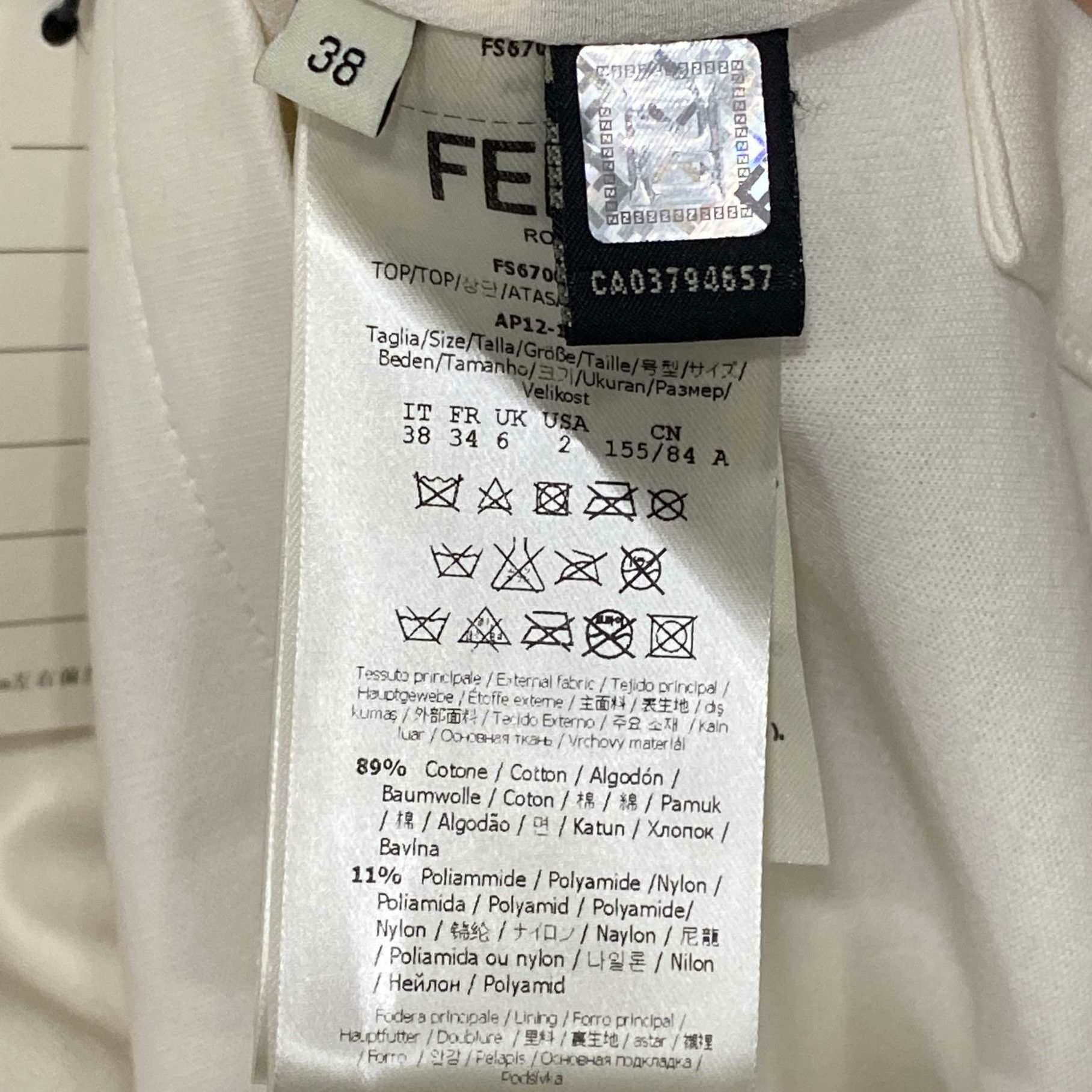 Fendi Fendi T-Shirt L Women Size L / US 10 / IT 46 - 4 Thumbnail