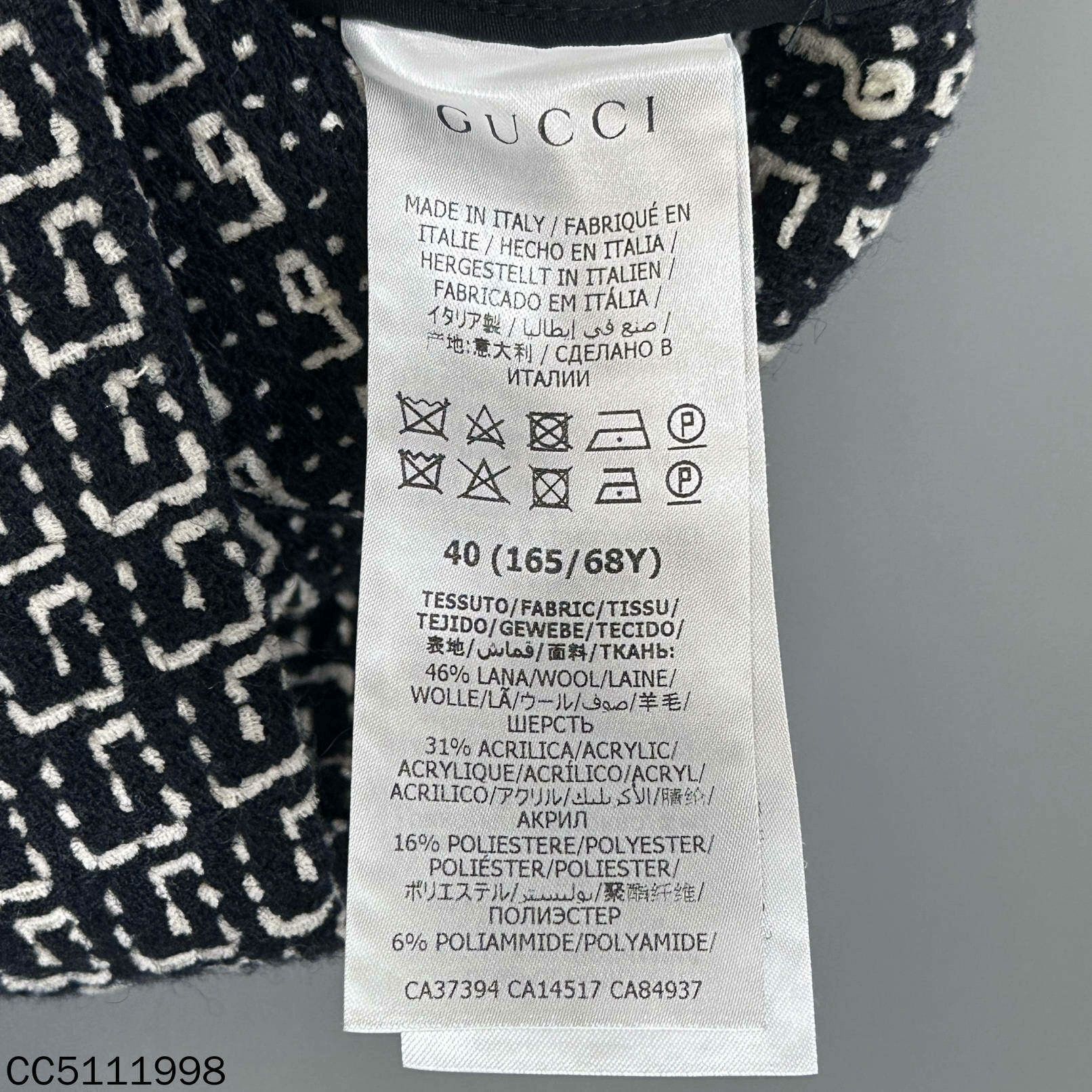Gucci Gucci Wool Black Skirt 26 Women Size 26" / US 2 / IT 38 - 4 Thumbnail