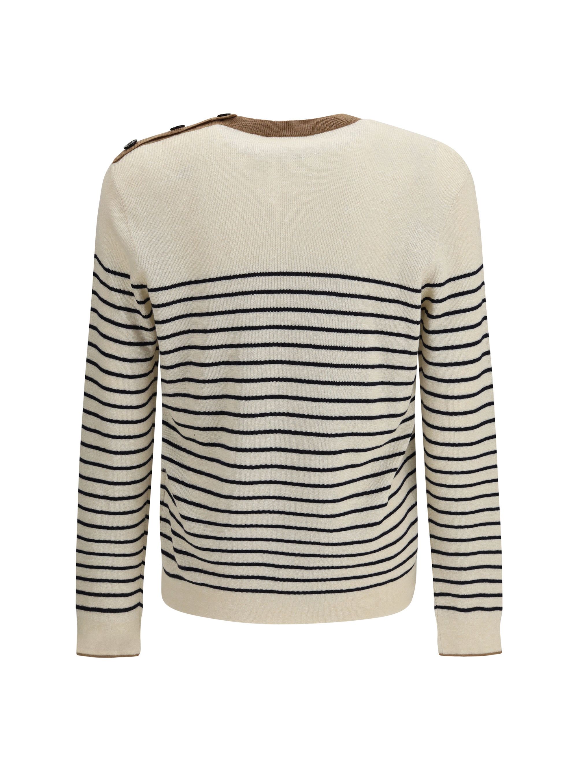 Prada Wool and Cotton Blend Pullover with jacquard motif Size US M / EU 48-50 / 2 - 2 Thumbnail