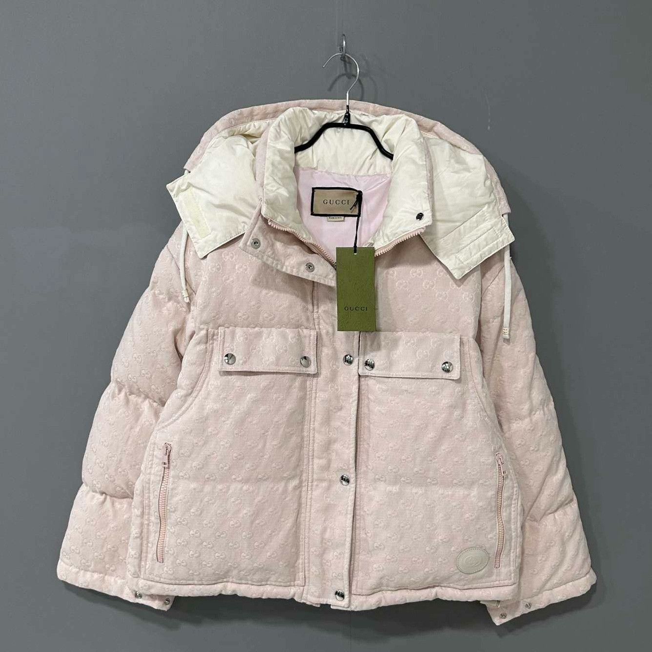 Gucci Gucci Retro Down Pink Down Jacket S Women Size S / US 4 / IT 40 - 2 Thumbnail