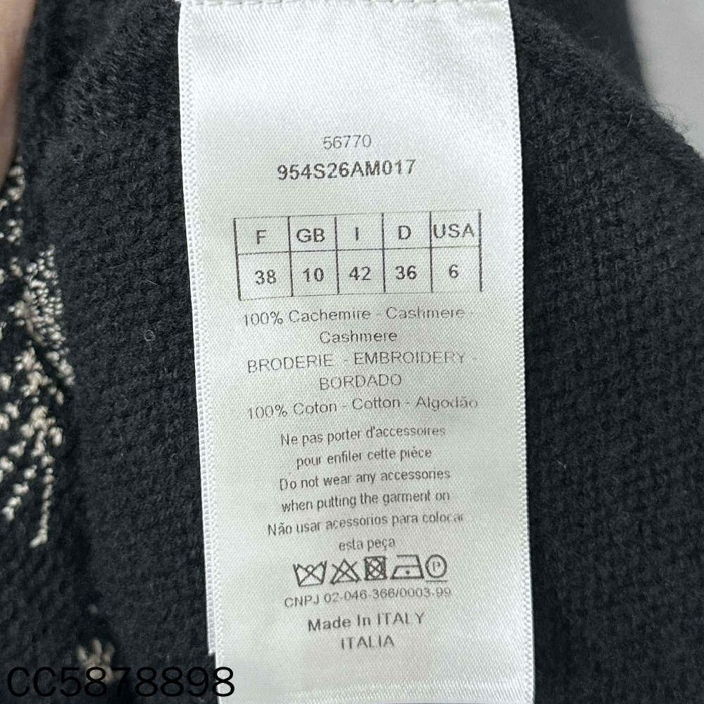Dior Dior Knit Embroidered White Sweater XS Women Size XS / US 0-2 / IT 36-38 - 5 Thumbnail