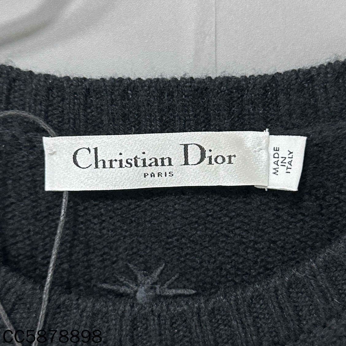 Dior Dior Knit Embroidered White Sweater XS Women Size XS / US 0-2 / IT 36-38 - 4 Thumbnail