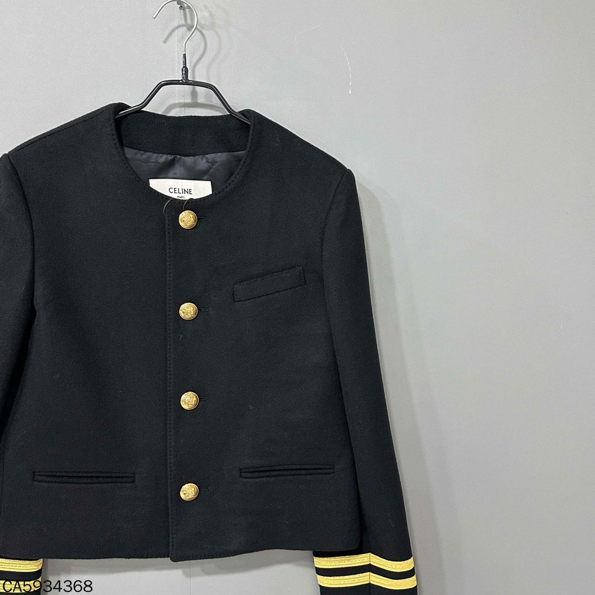 Celine Celine Cropped Gold Jacket S Women Size S / US 4 / IT 40 - 2 Thumbnail