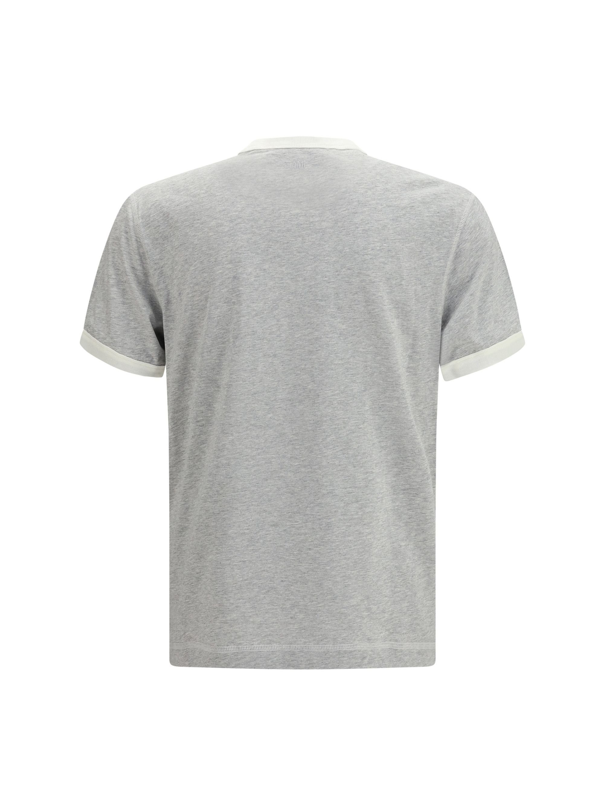 AMI Cotton T-shirt with contrast trim Size US XL / EU 56 / 4 - 2 Thumbnail