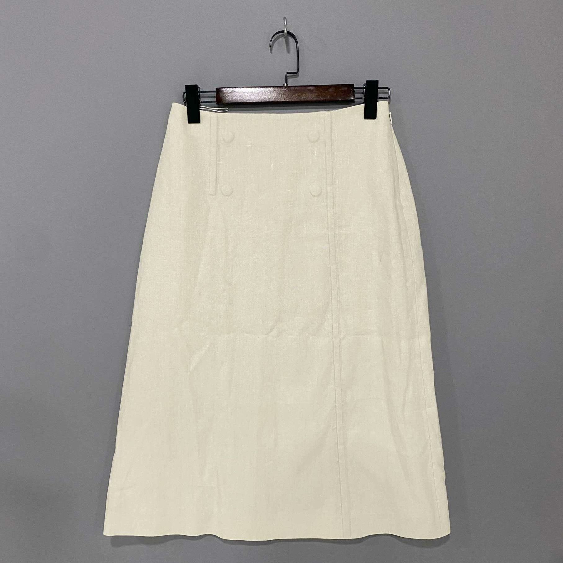 Fendi Fendi Linen Beige Skirt 36.5 Women Size 36" / US 14 / IT 50 - 3 Thumbnail