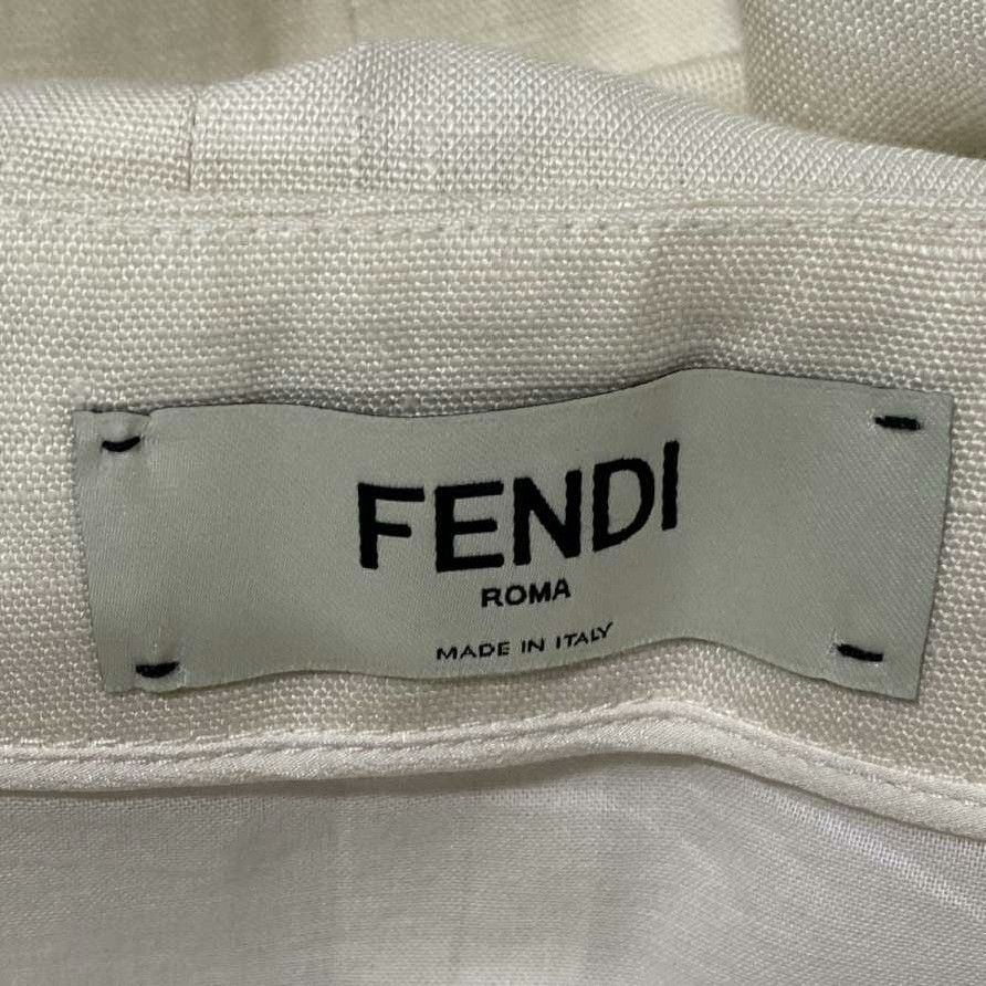 Fendi Fendi Linen Beige Skirt 36.5 Women Size 36" / US 14 / IT 50 - 4 Thumbnail