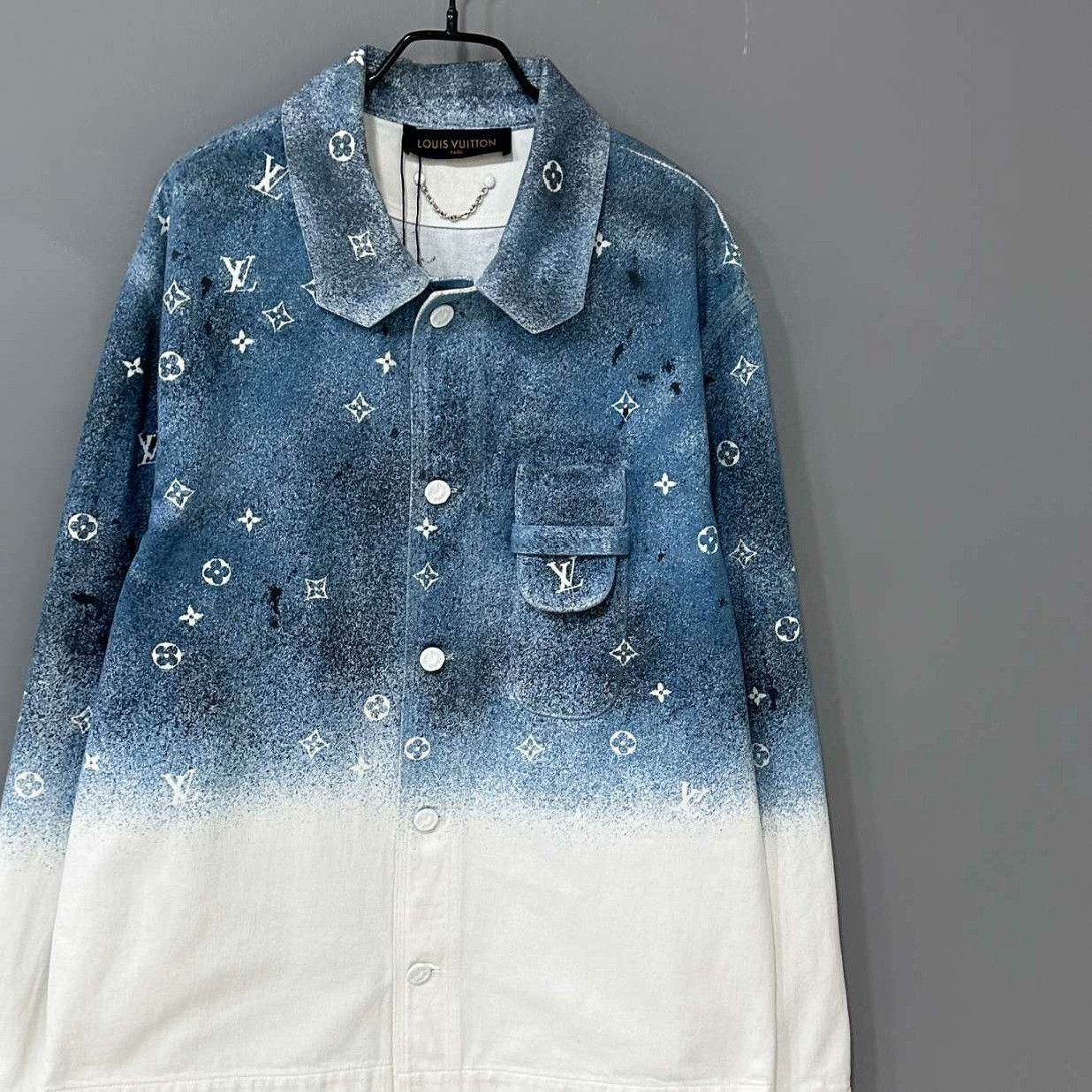 Louis Vuitton Louis Vuitton Denim Blue Light Jacket l Men Size US L / EU 52-54 / 3 - 2 Thumbnail