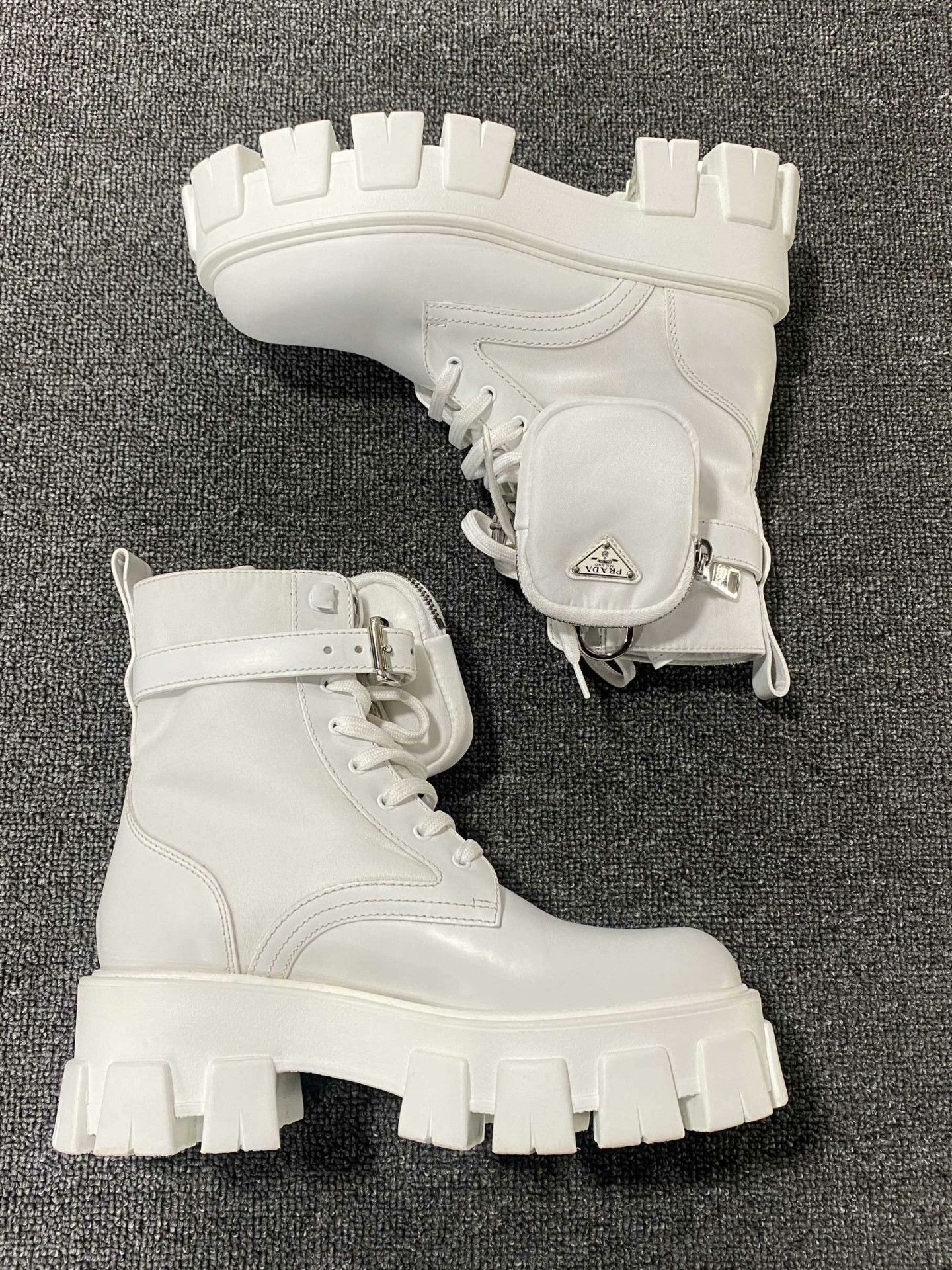 Prada Prada Retro White Boots us_6-5 Women Size US 6.5 / IT 36.5 - 4 Thumbnail