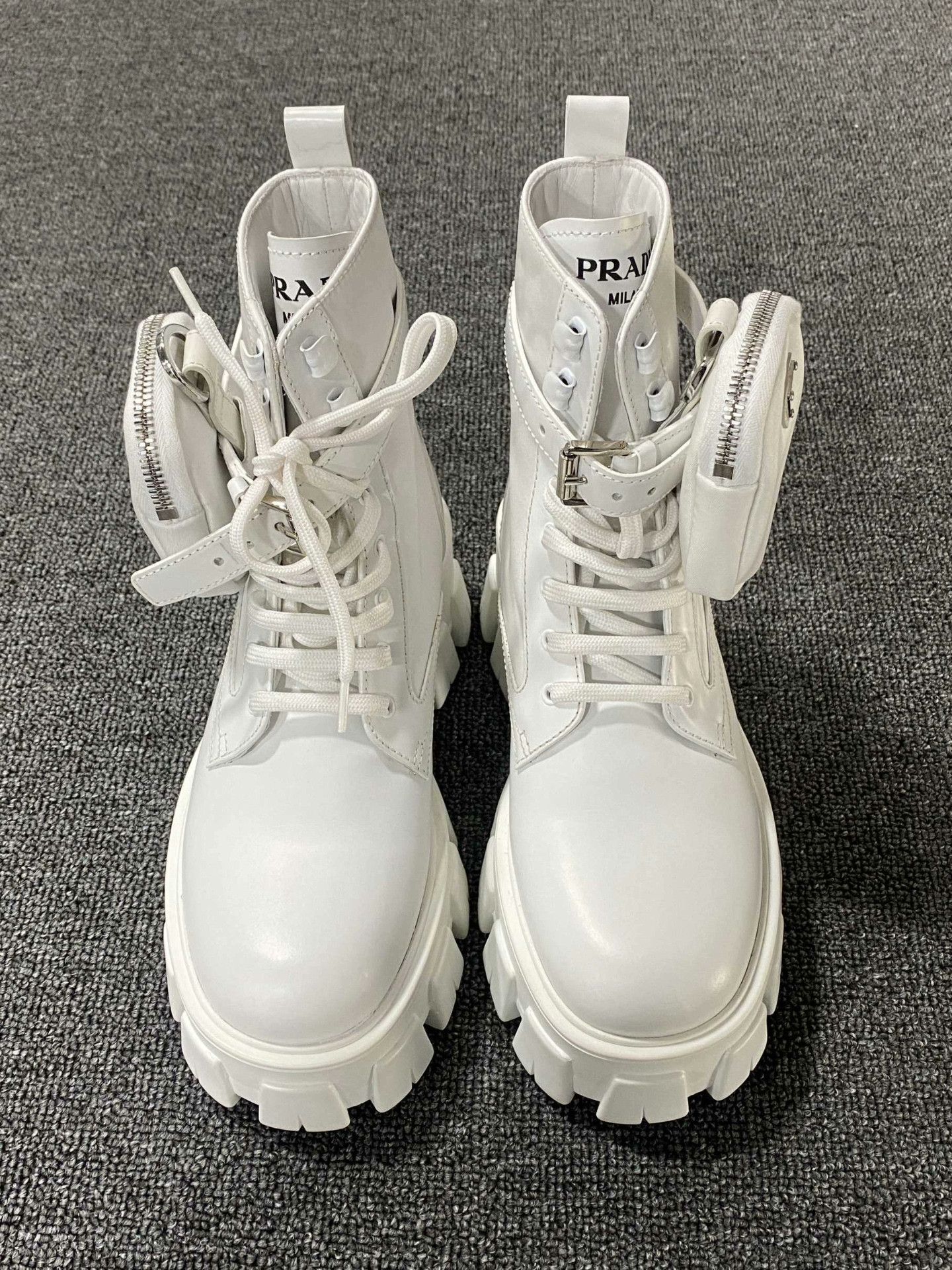 Prada Prada Retro White Boots us_6-5 Women Size US 6.5 / IT 36.5 - 2 Thumbnail