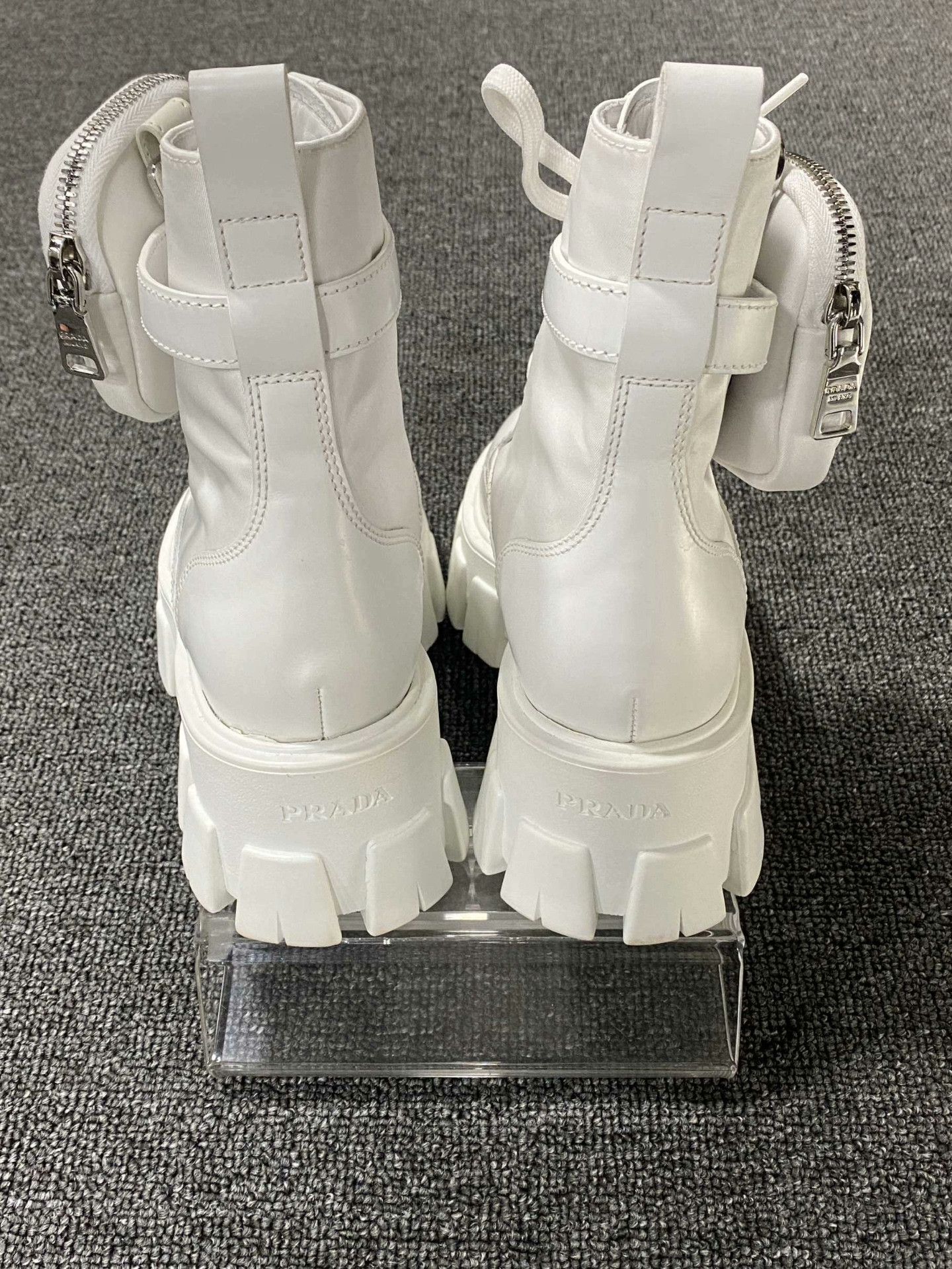 Prada Prada Retro White Boots us_6-5 Women Size US 6.5 / IT 36.5 - 5 Thumbnail
