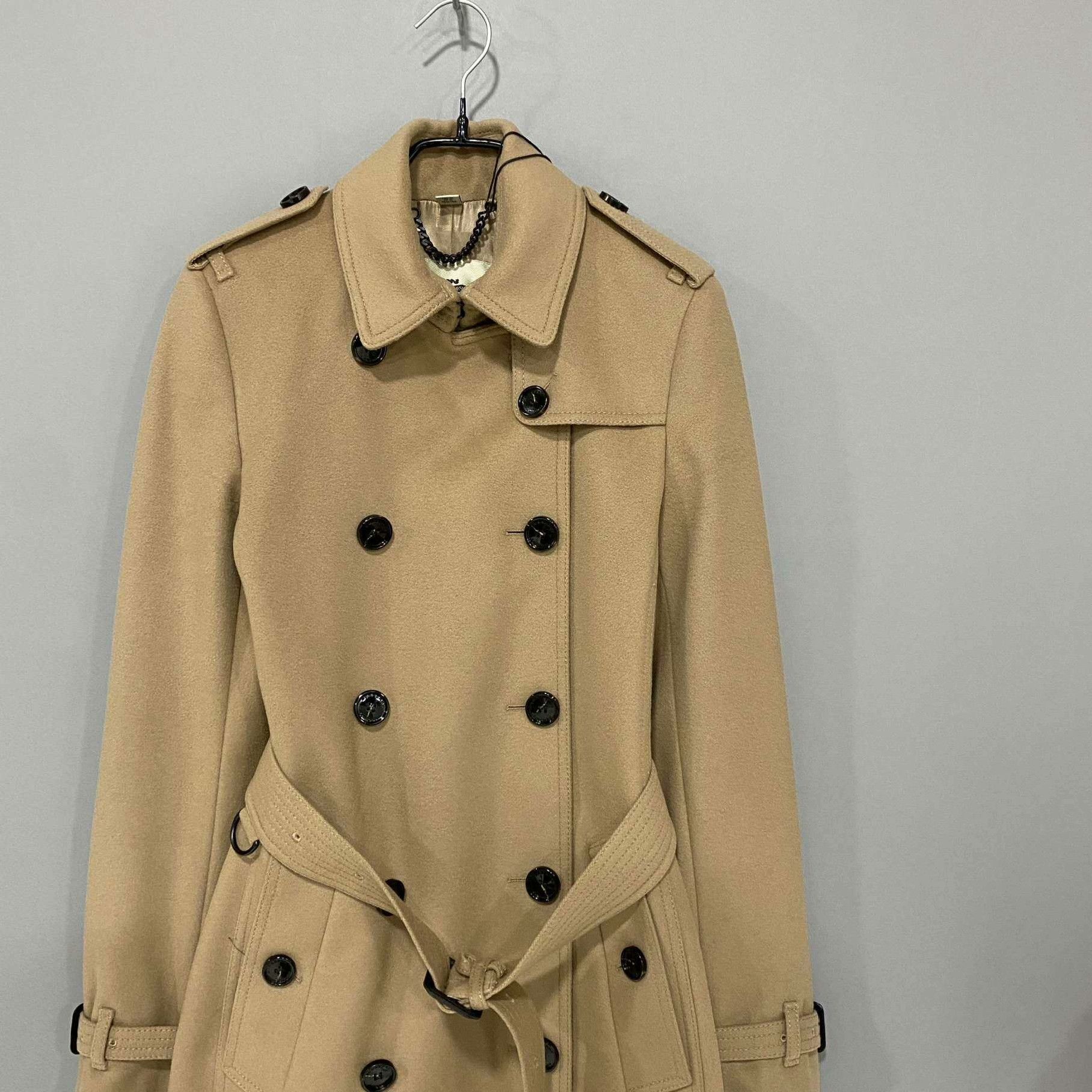 Burberry Burberry Wool Brown Coat L Women Size L / US 10 / IT 46 - 2 Thumbnail