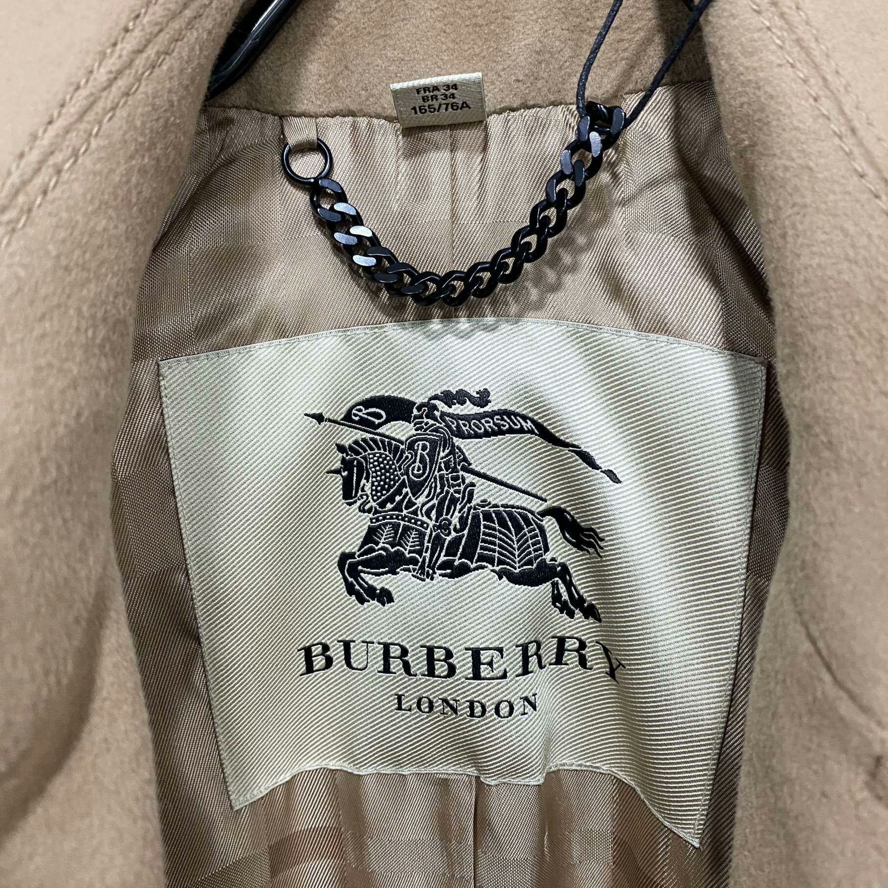 Burberry Burberry Wool Brown Coat L Women Size L / US 10 / IT 46 - 4 Thumbnail