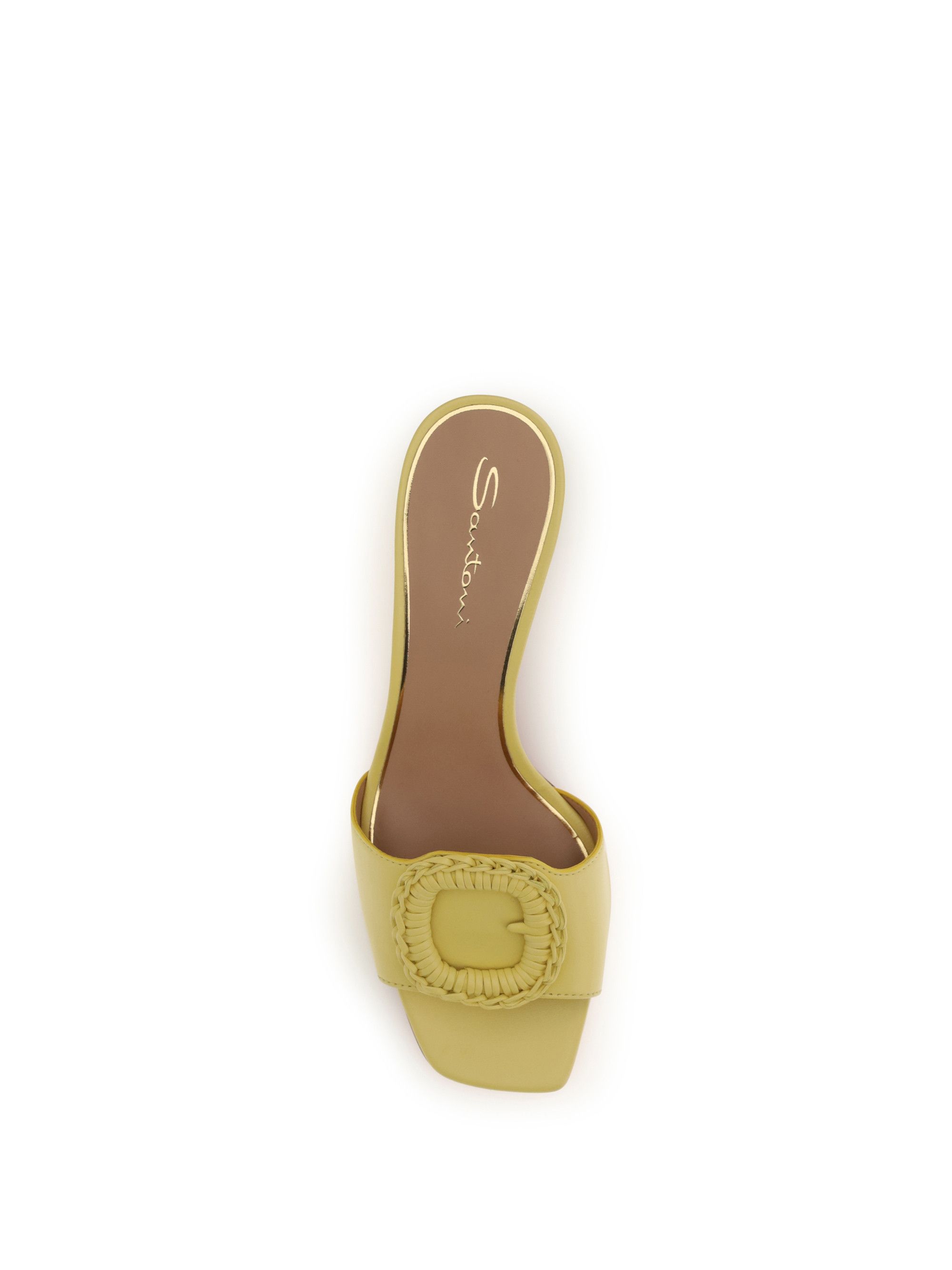 Santoni Leather Sandals Mules Size US 7.5 / IT 37.5 - 4 Thumbnail