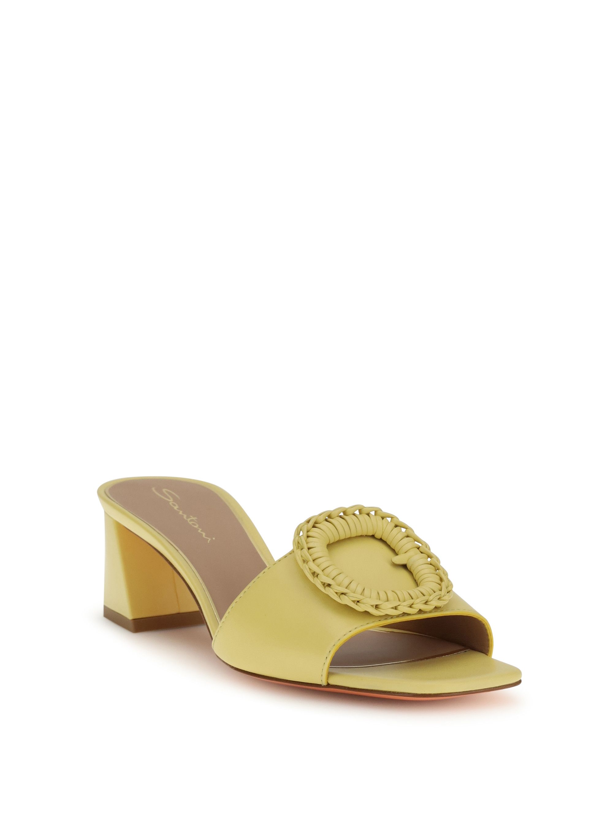 Santoni Leather Sandals Mules Size US 8.5 / IT 38.5 - 2 Thumbnail