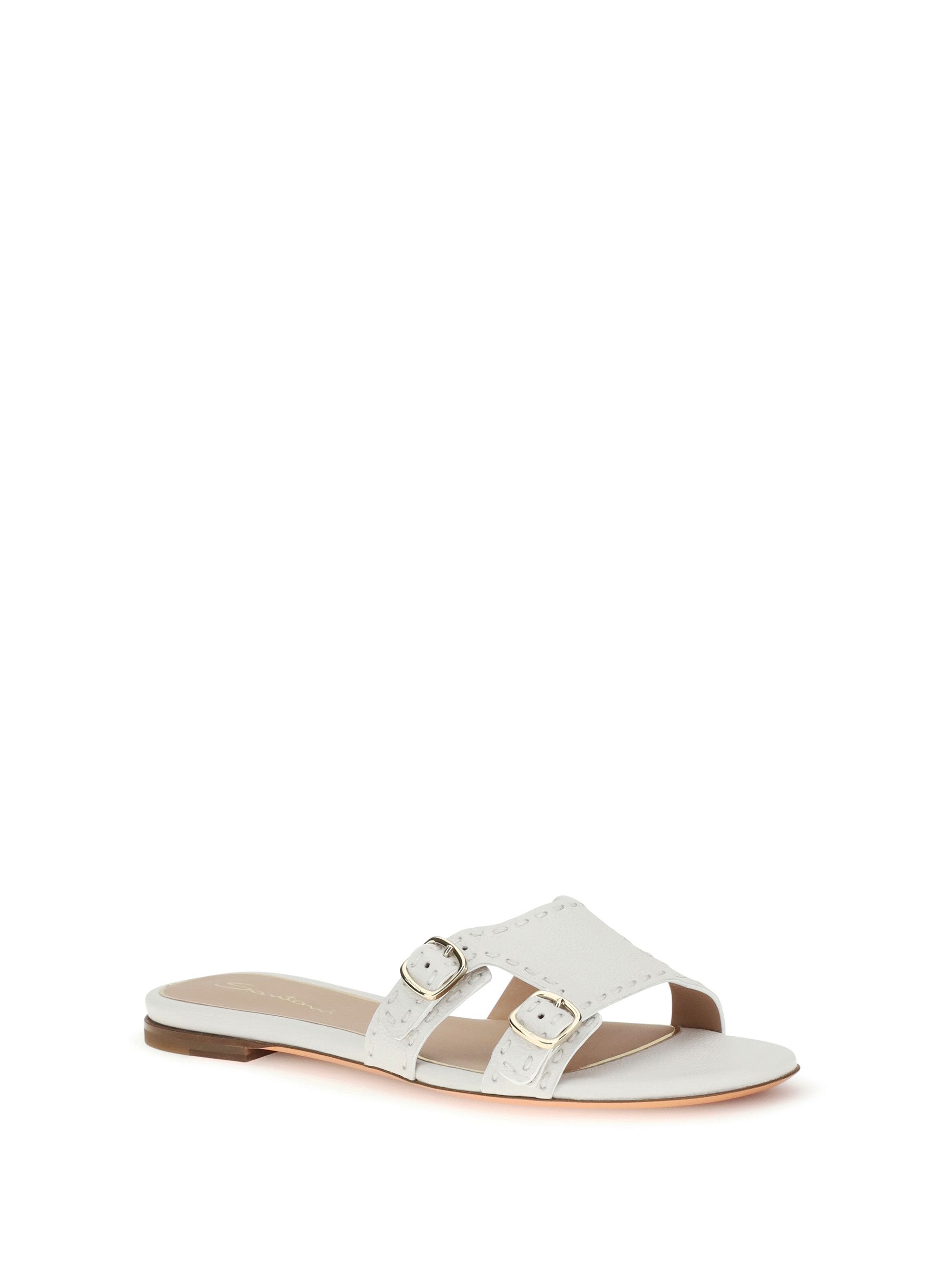 Santoni Low leather Sandals Size US 7 / IT 37 - 2 Thumbnail