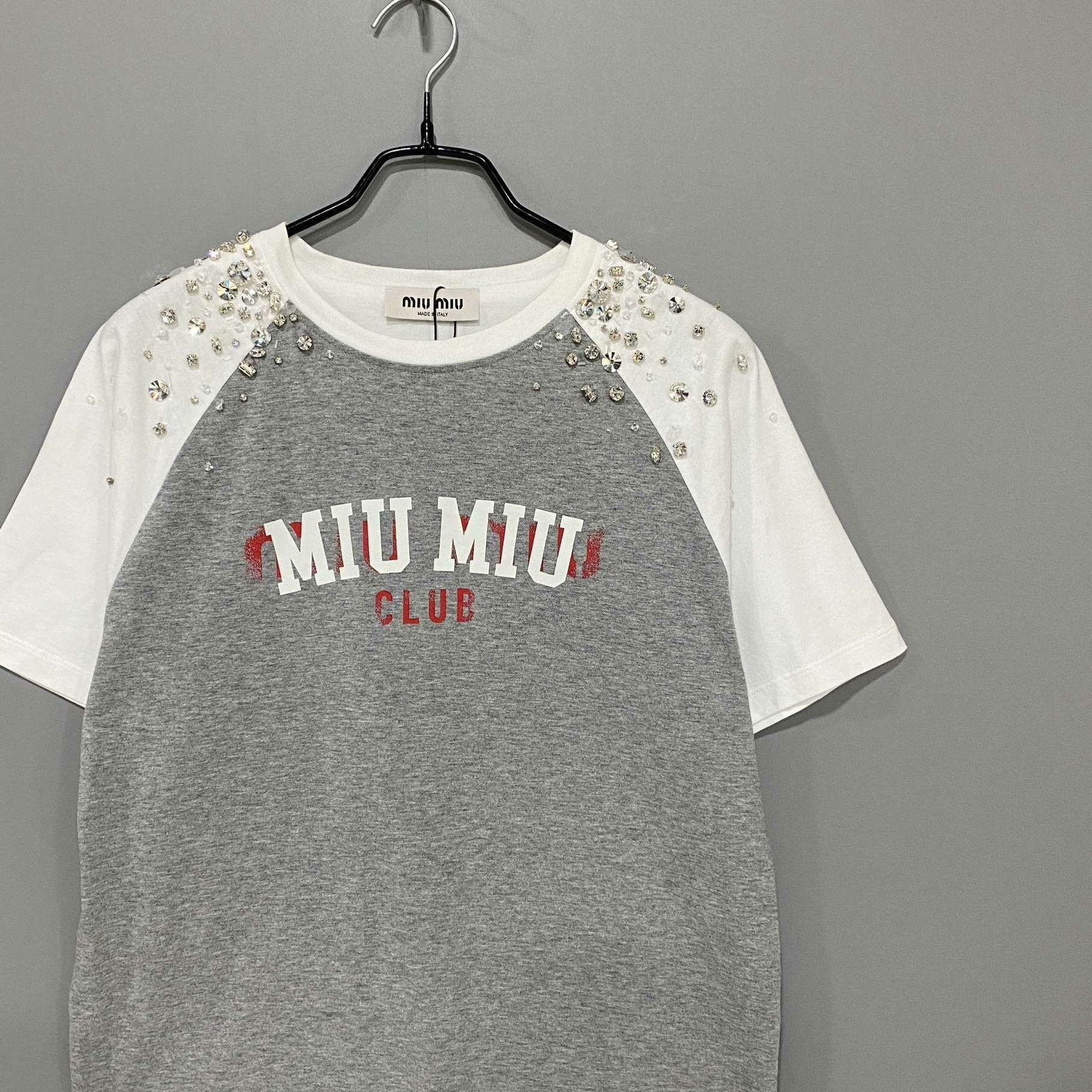 Miu Miu Miu Miu Retro Multi T-Shirt M Women Size M / US 6-8 / IT 42-44 - 2 Thumbnail