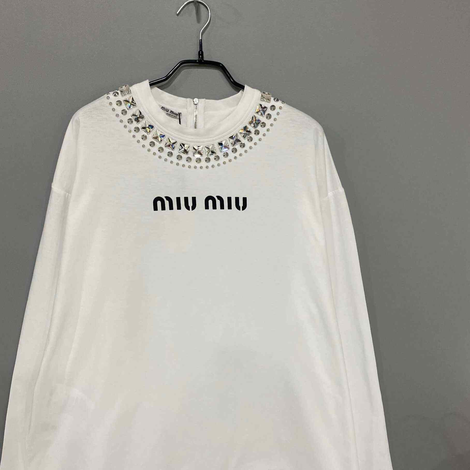 Miu Miu Miu Miu Retro T-Shirt XS Women Size XS / US 0-2 / IT 36-38 - 2 Thumbnail
