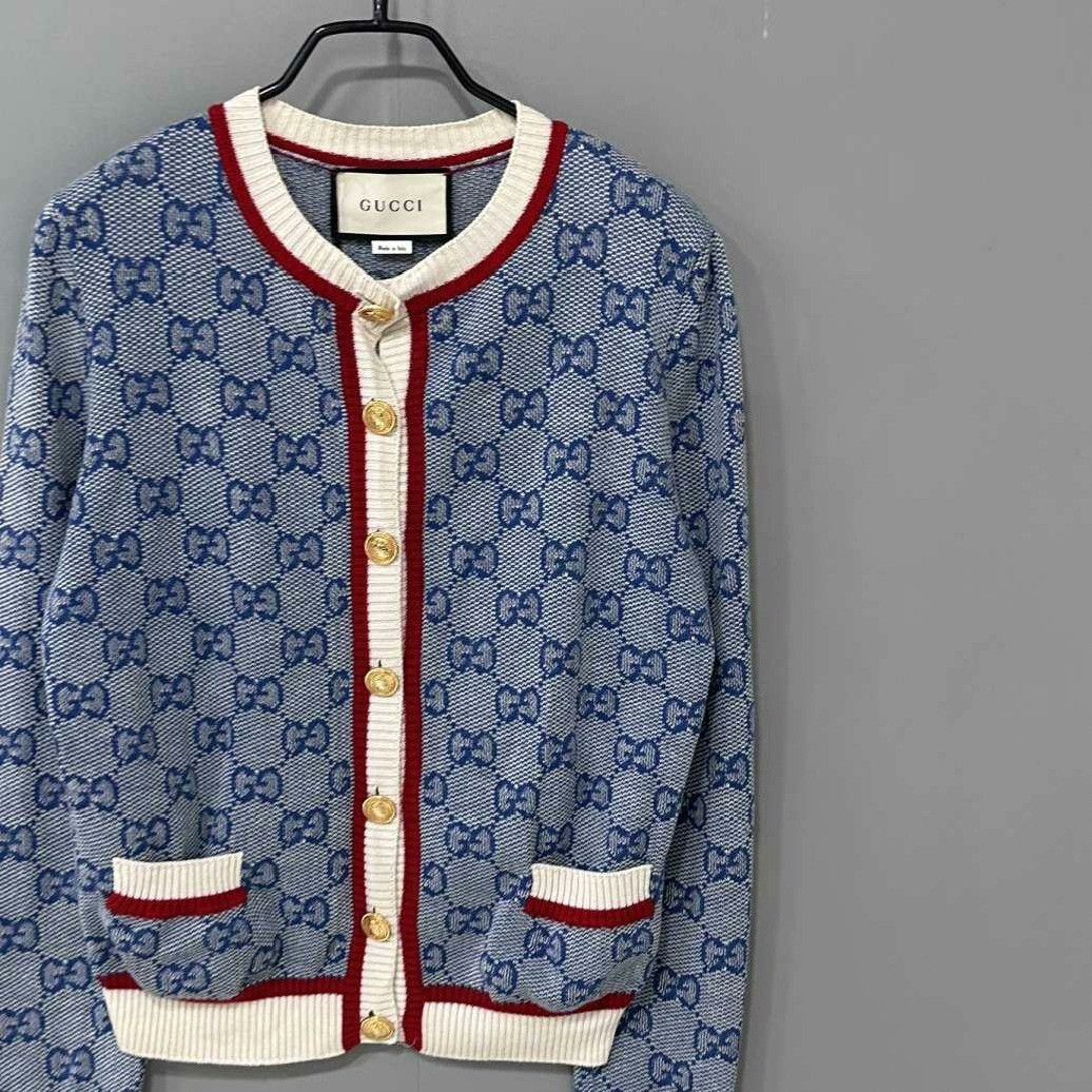 Gucci Gucci Retro Blue Sweater S Women Size S / US 4 / IT 40 - 2 Thumbnail