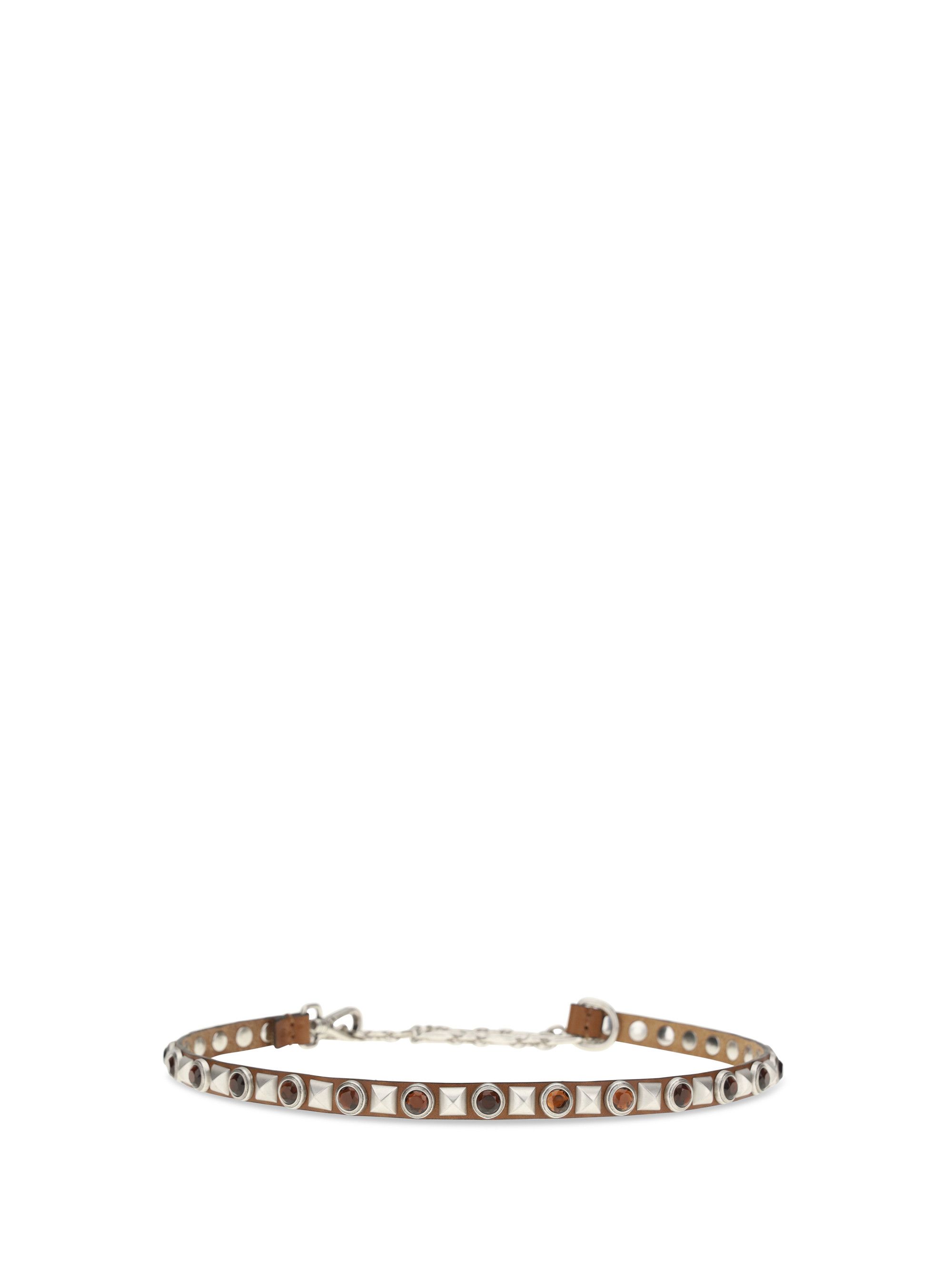Etro Leather Belt with jeweled studs Size ONE SIZE - 2 Thumbnail