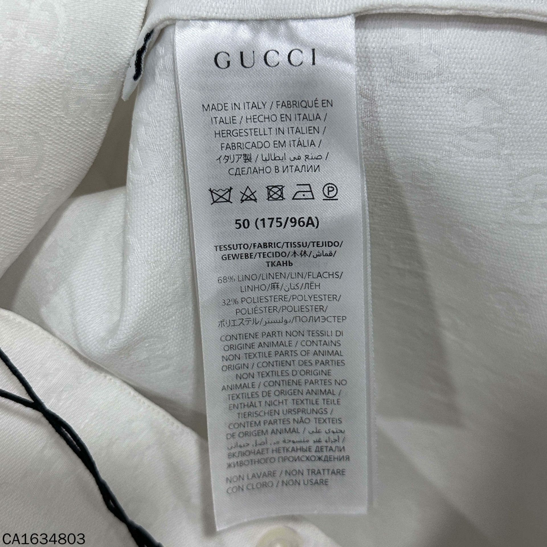 Gucci Gucci White Shirt 25 Men Size US XS / EU 42 / 0 - 5 Thumbnail
